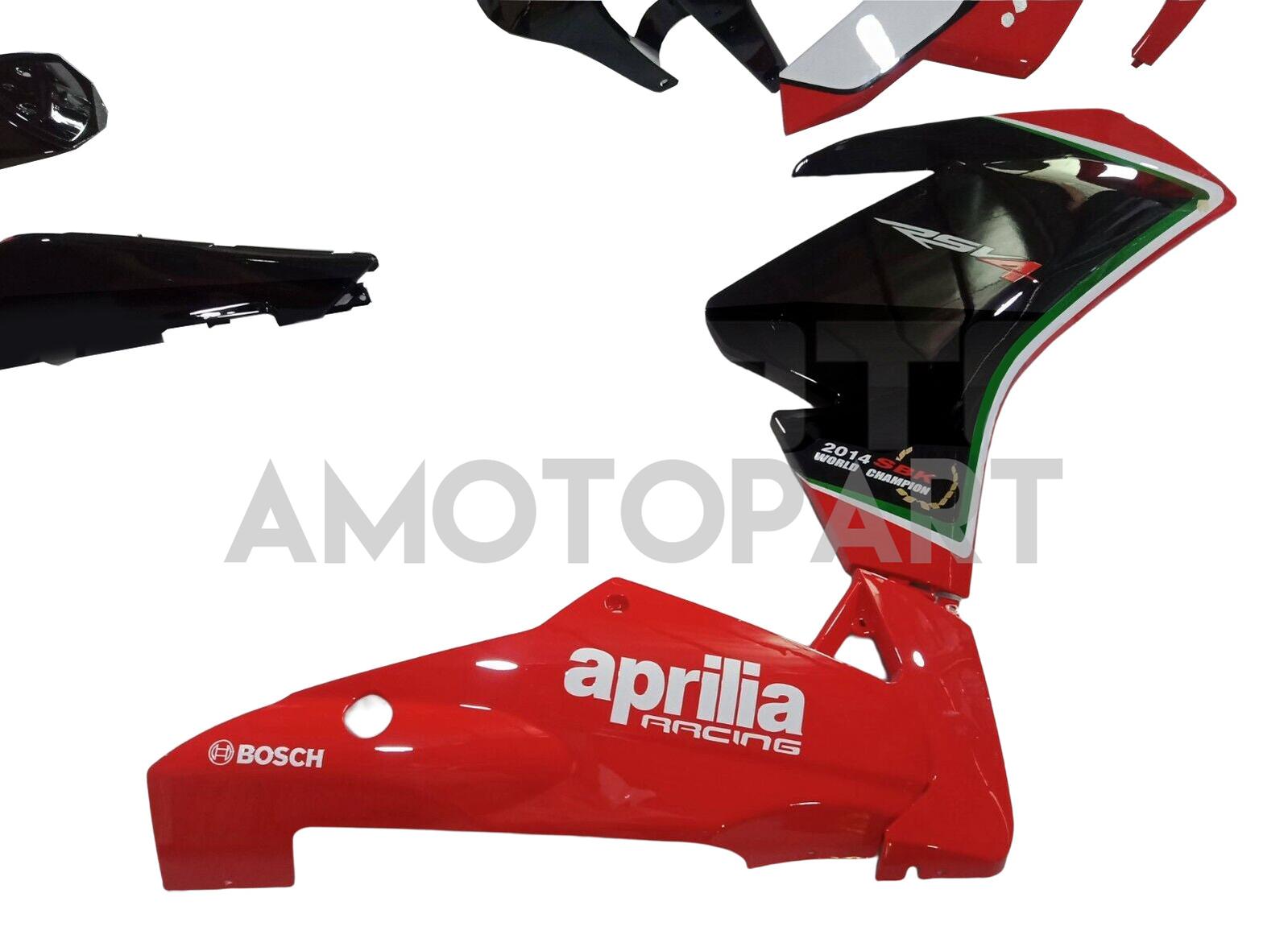 Amotopart Aprilia 2009-2015 RSV4 1000 Black & Red Failing Kit