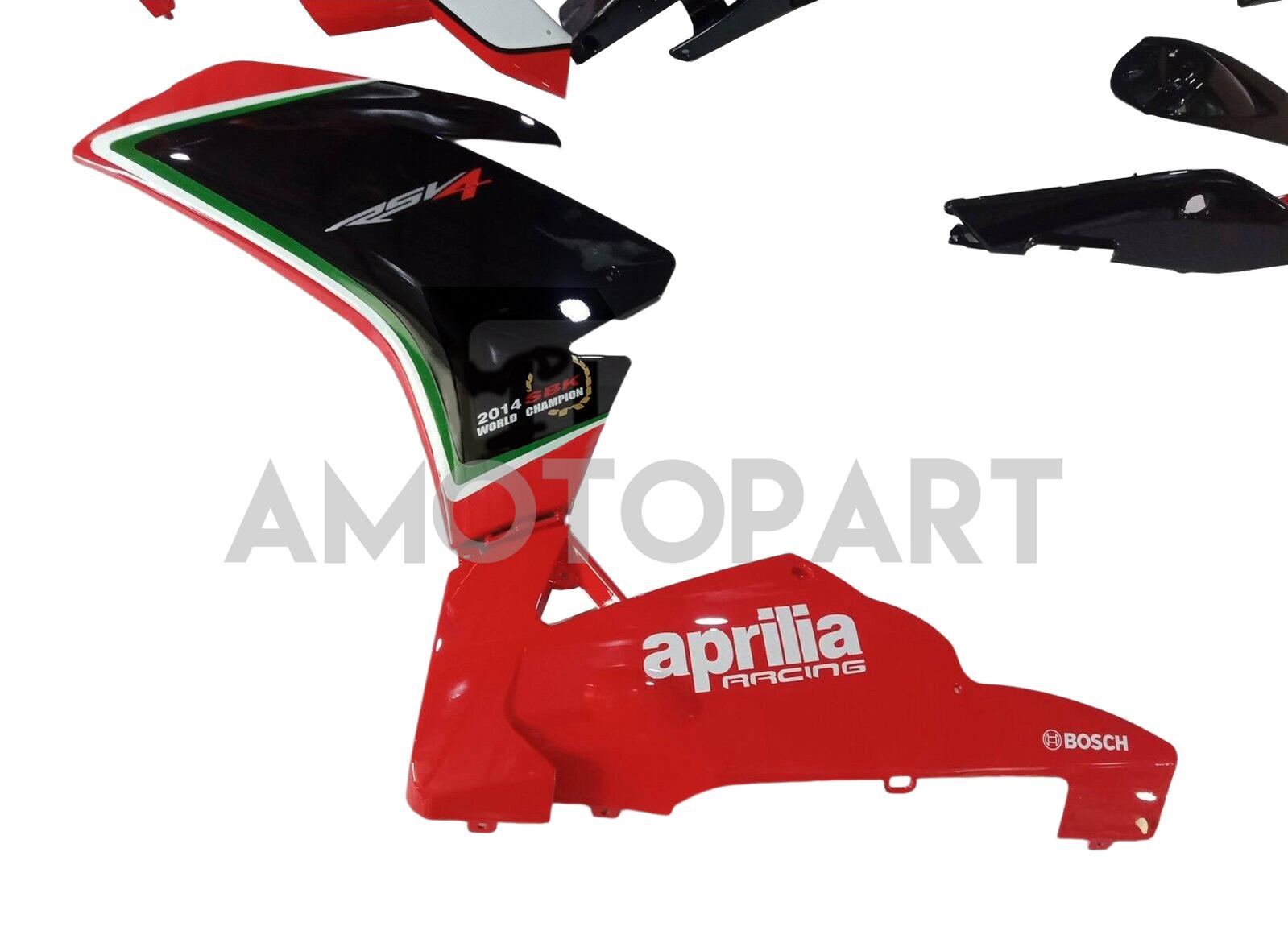 Amotopart Aprilia 2009-2015 RSV4 1000 Black & Red Failing Kit