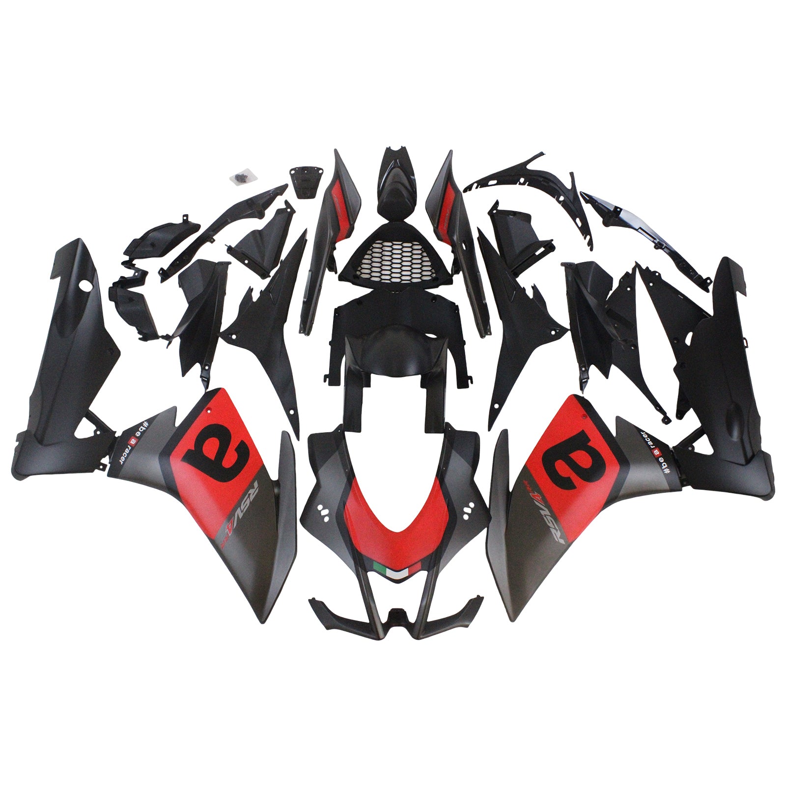 Amotopart 2009-2015 RSV4 1000 Aprilia Red&Black Style3 Fairing Kit