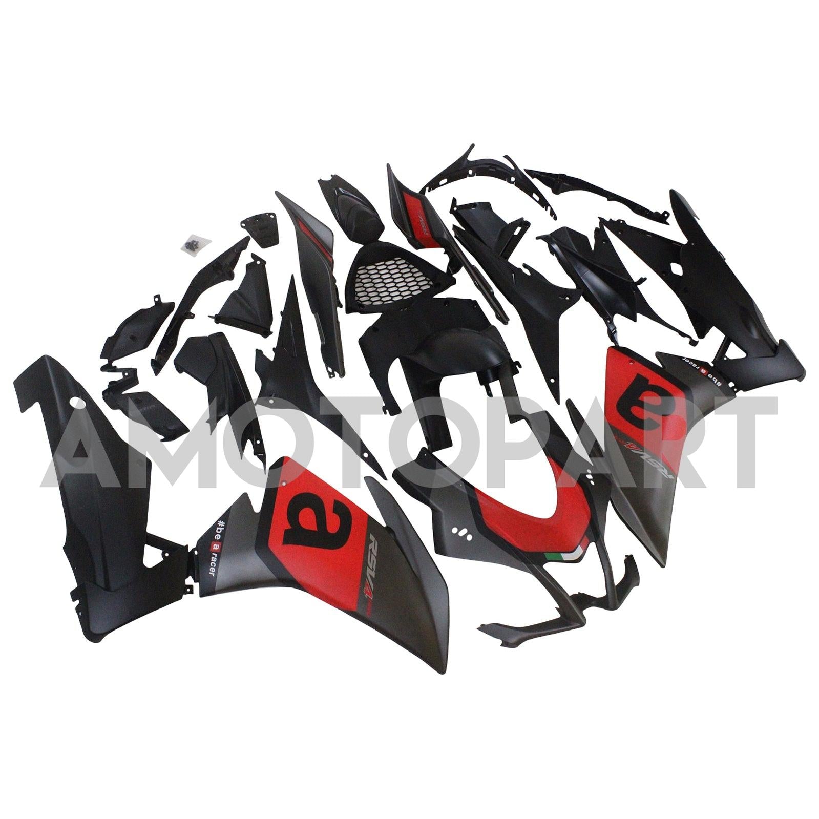 Amotopart 2009-2015 RSV4 1000 Aprilia Red&Black Style3 Fairing Kit