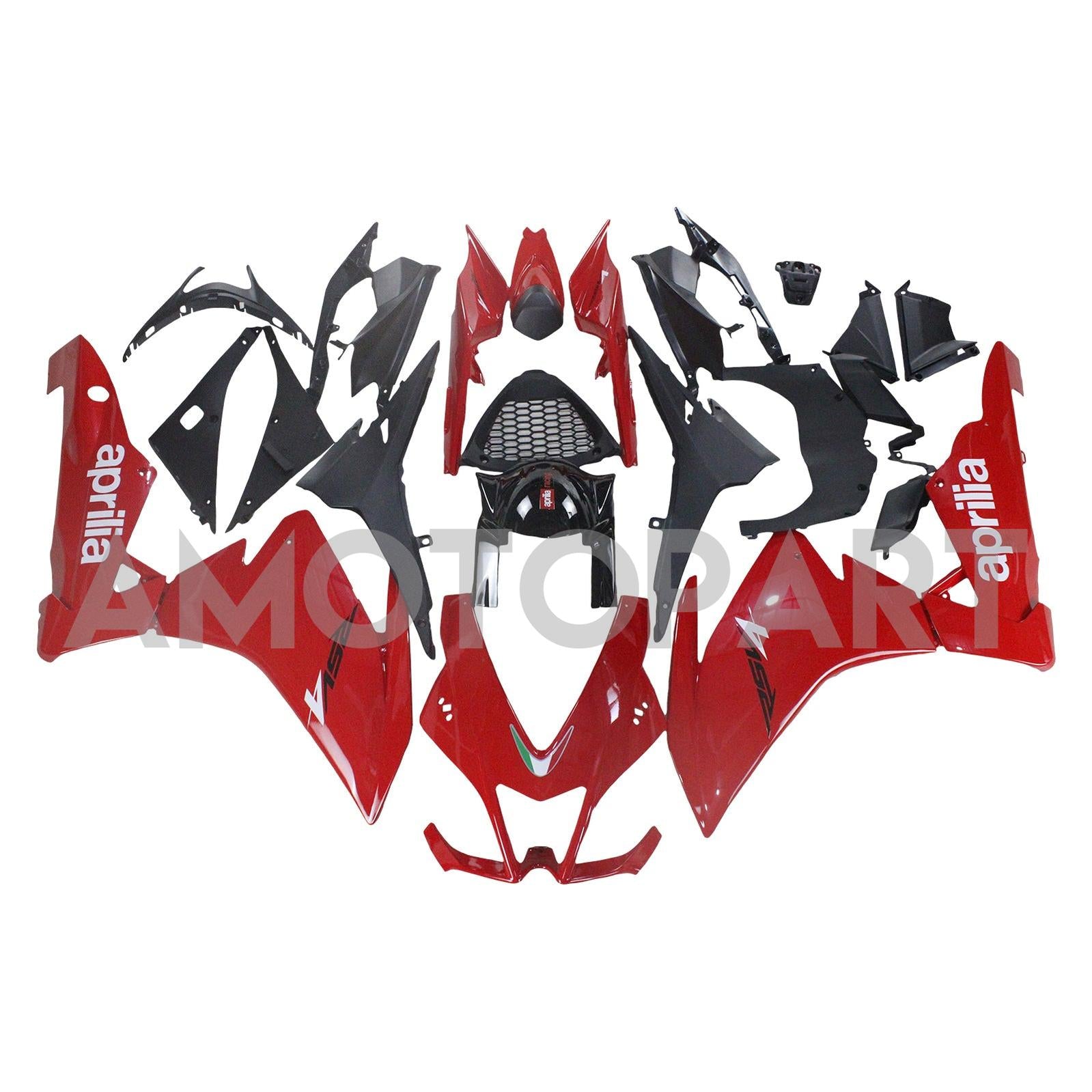 Amotopart 2009-2015 RSV4 1000 Aprilia Red Fairing Kit