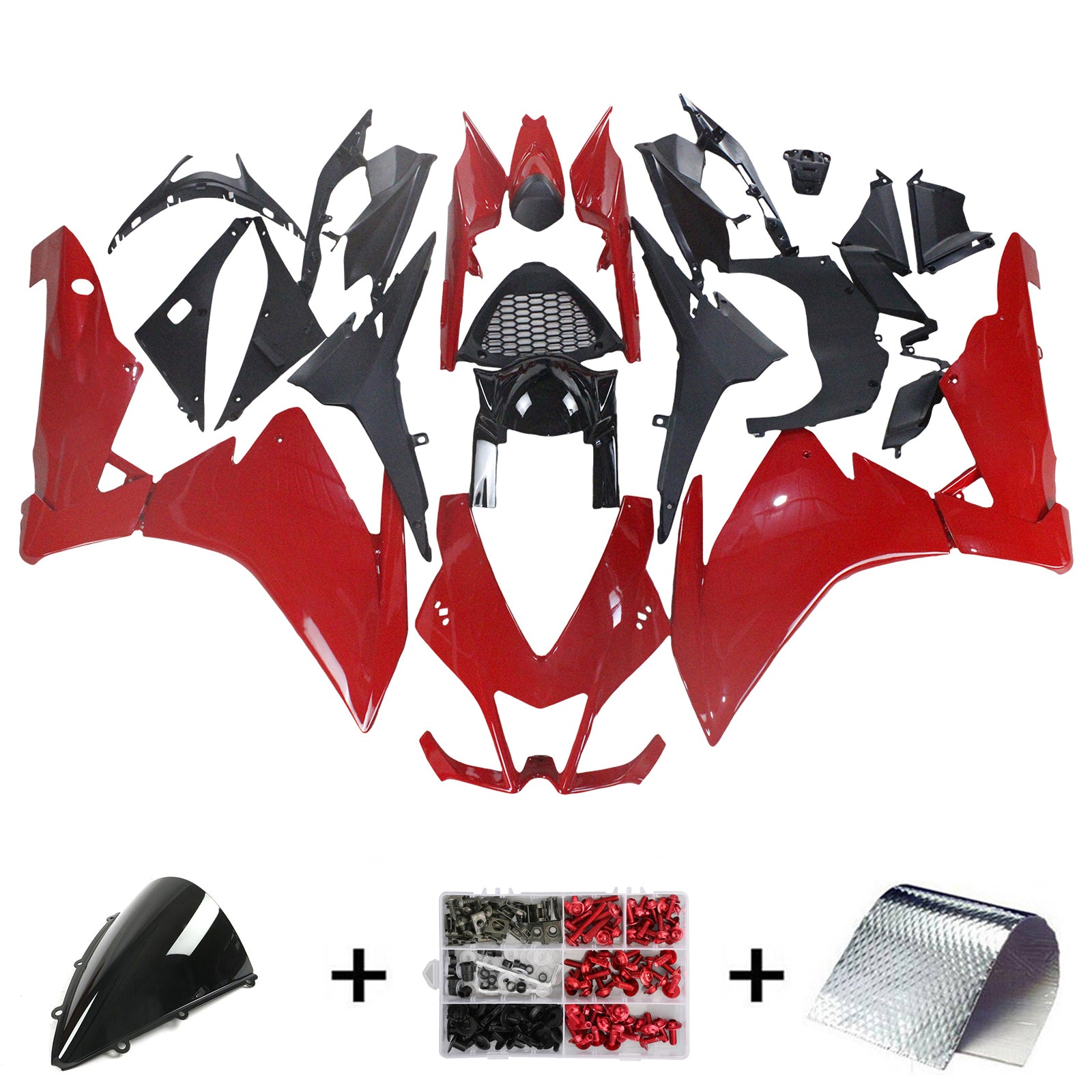 Amotopart 2009-2015 RSV4 1000 Aprilia Red Fairing Kit