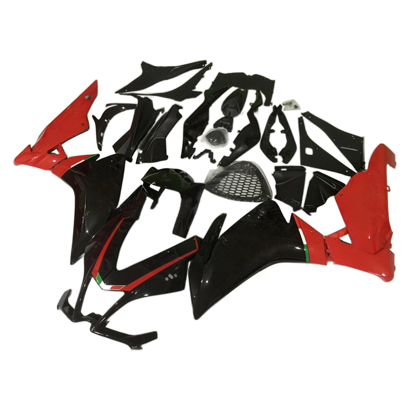 Amotopart 2009-2015 RSV4 1000 Aprilia Red & Black Style4 Fairing Kit