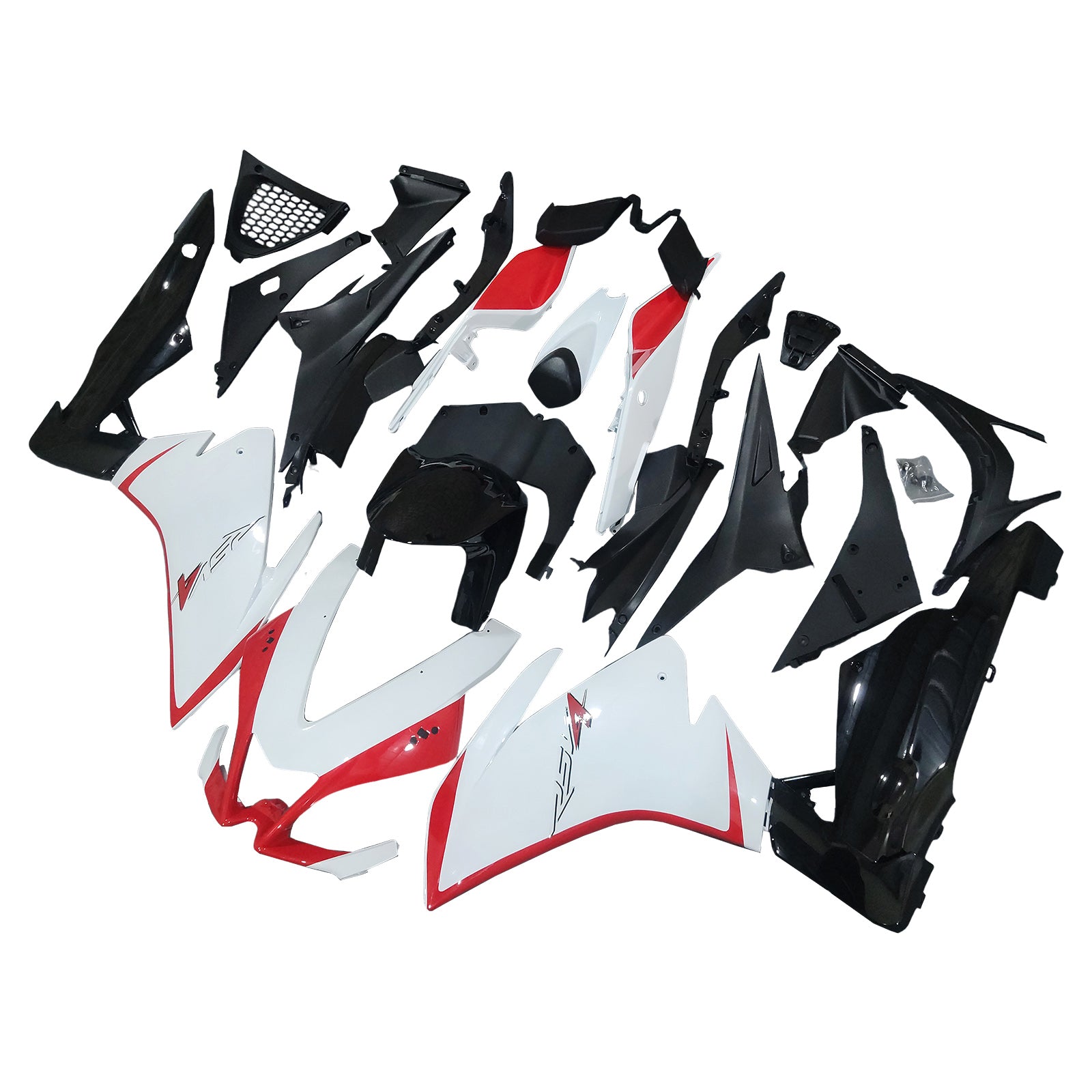 Amotopart 2009-2015 RSV4 1000 Aprilia White&Red Style1 Fairing Kit