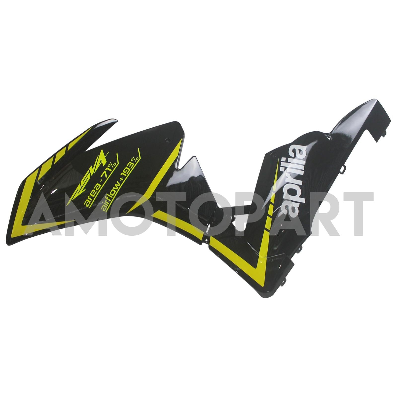 Amotopart 2009-2015 RSV4 1000 Aprilia Black&Yellow Fairing Kit
