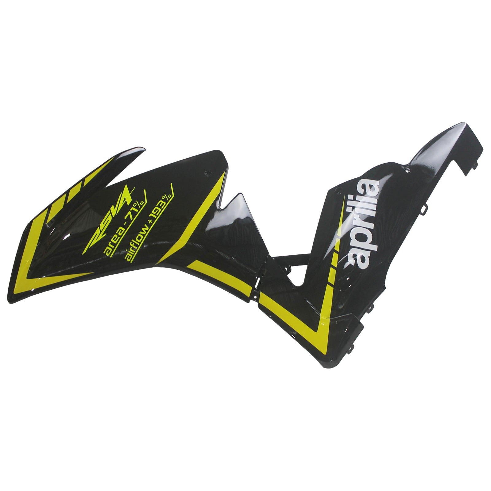 Amotopart 2009-2015 RSV4 1000 Aprilia Kit de carénage noir et jaune