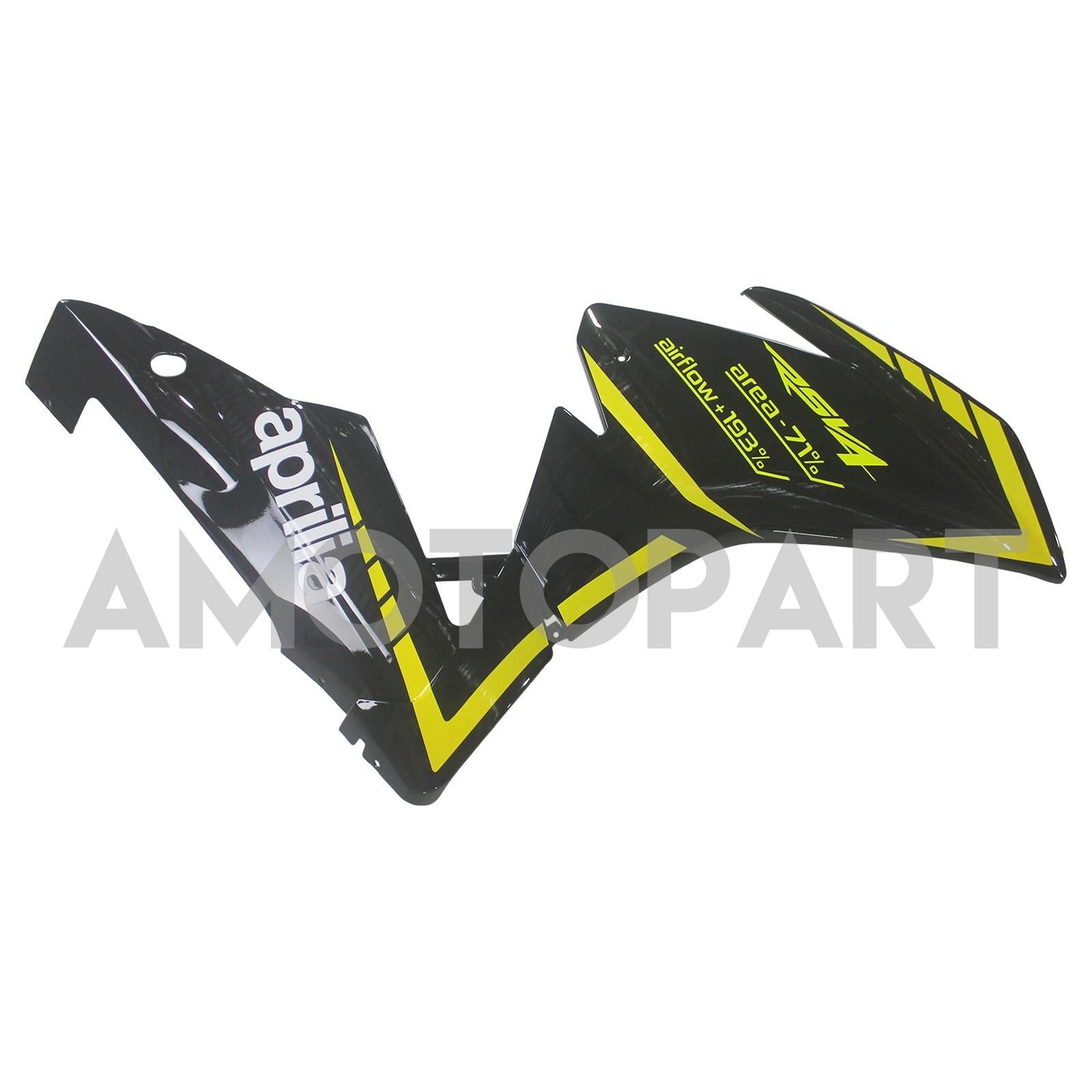 Amotopart 2009-2015 RSV4 1000 Aprilia Black&Yellow Fairing Kit