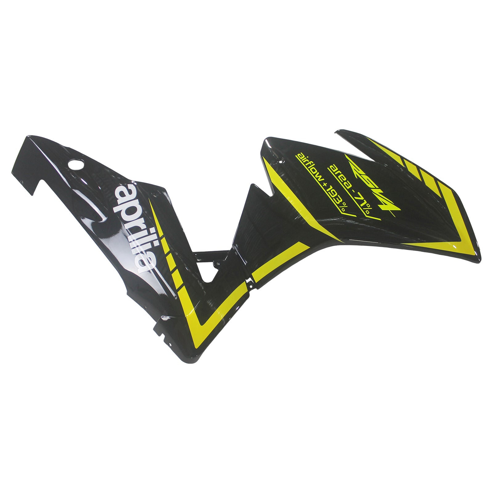 Amotopart 2009-2015 RSV4 1000 Aprilia Kit de carénage noir et jaune