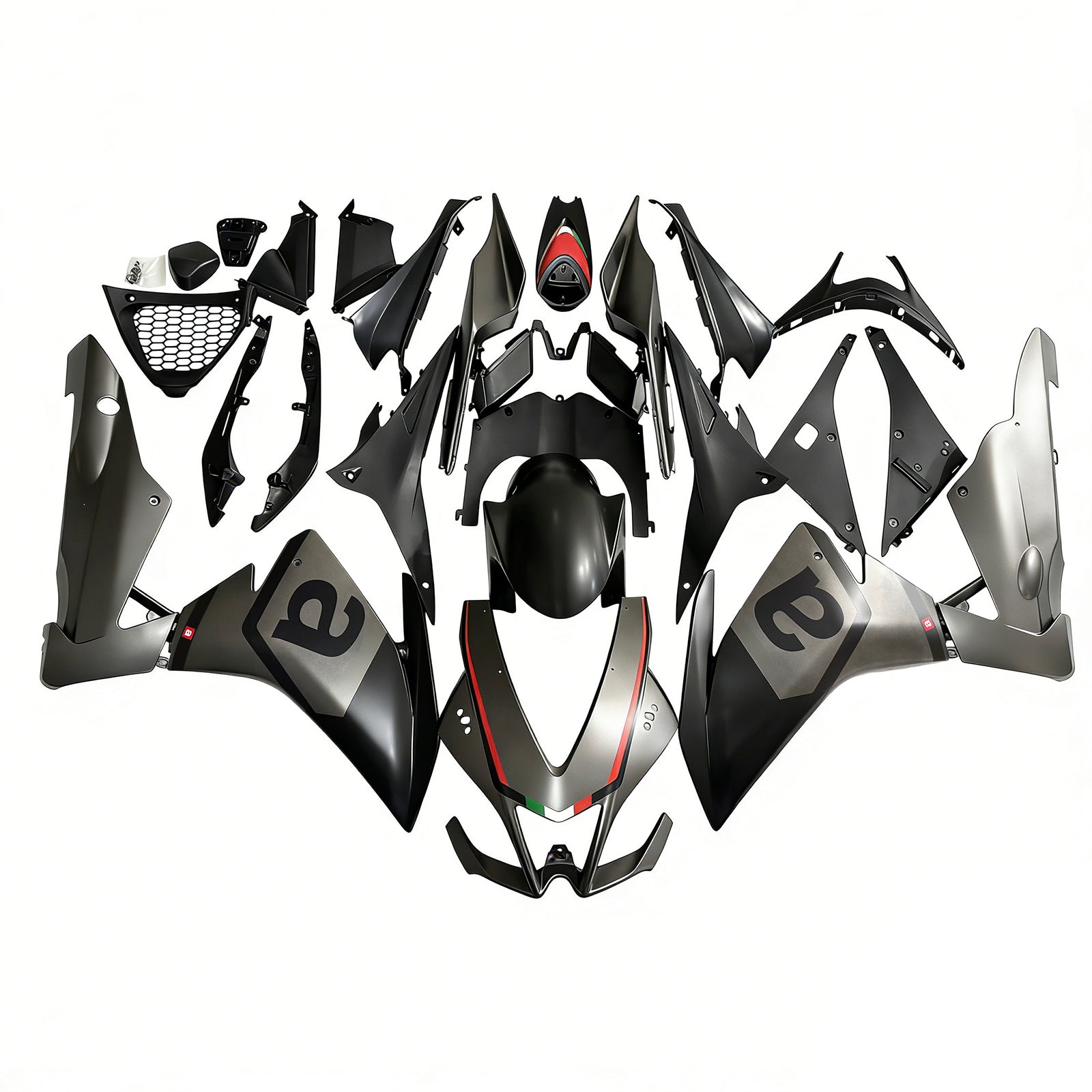 Amotopart 2009-2015 Aprilia RSV4 1000 Matte Black Fairing Kit