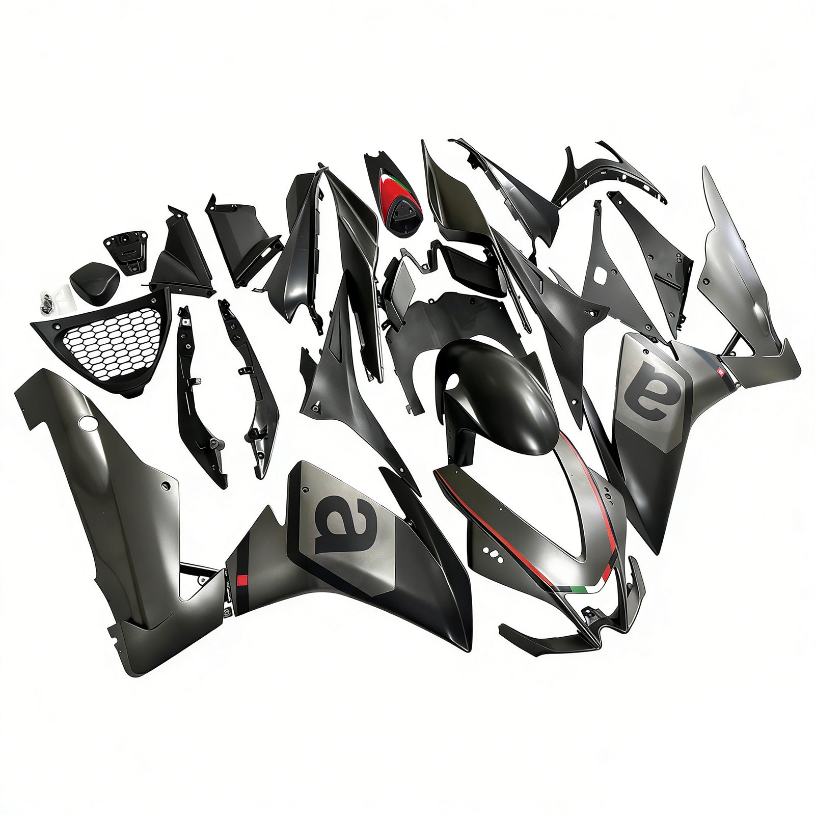 Amotopart 2009-2015 Aprilia RSV4 1000 Matt Black Fairing Kit