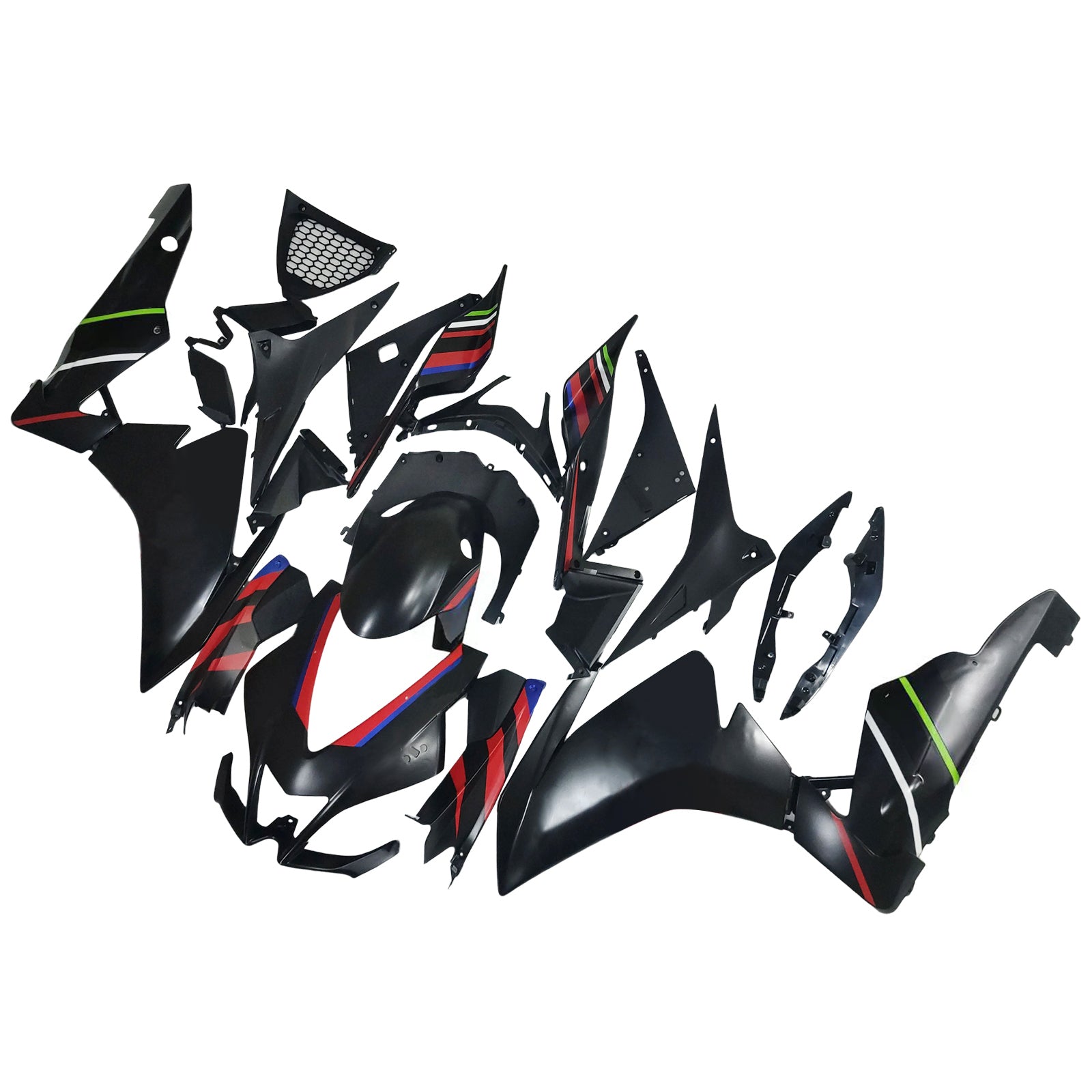 Amotopart 2009-2015 アプリリア RSV4 1000 マットブラックレッドフェアリングキット