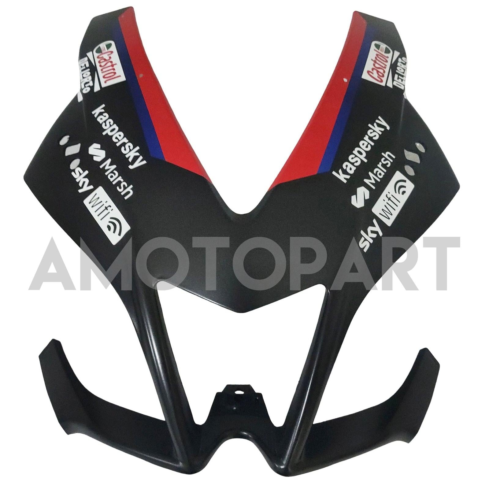 Amotopart 2009-2015 Aprilia RSV4 1000 Matte Black Red Fairing Kit