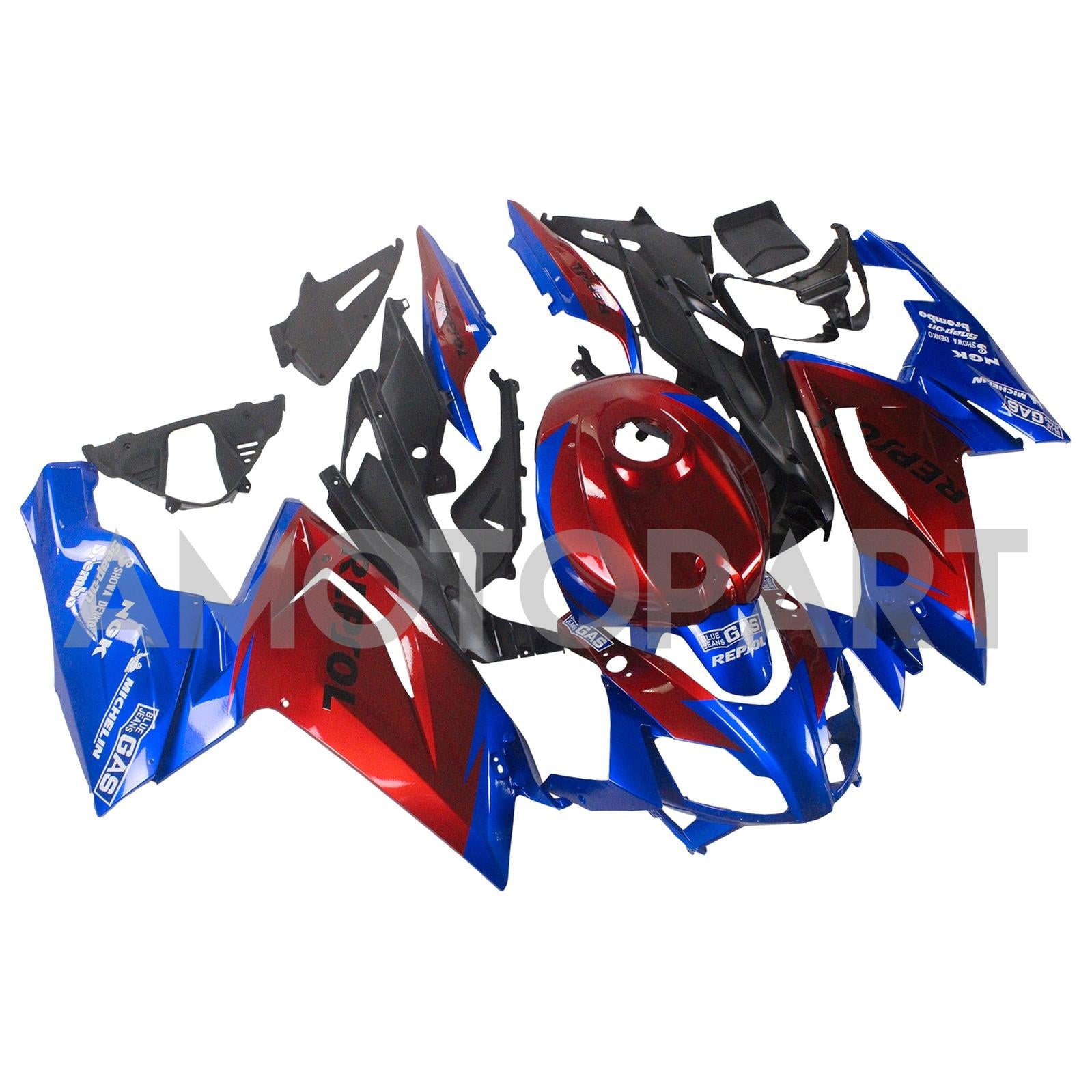 Amotopart Aprilia 2006-2011 RS125 Red&Blue Fairing Kit