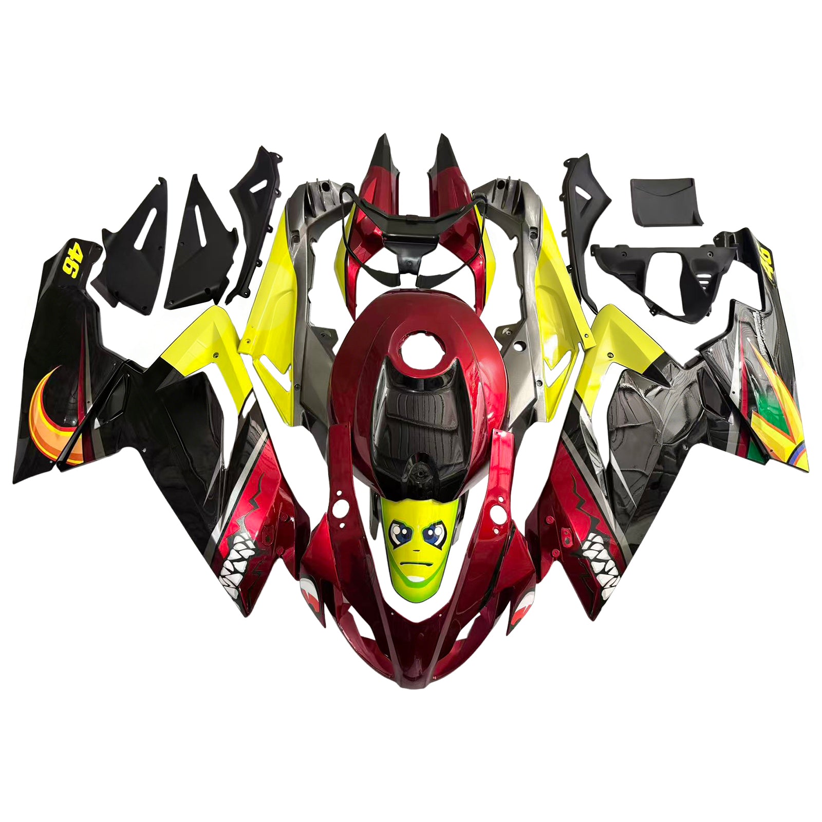 Amotopart Aprilia 2006-2011 RS125 Red&Yellow Fairing Kit