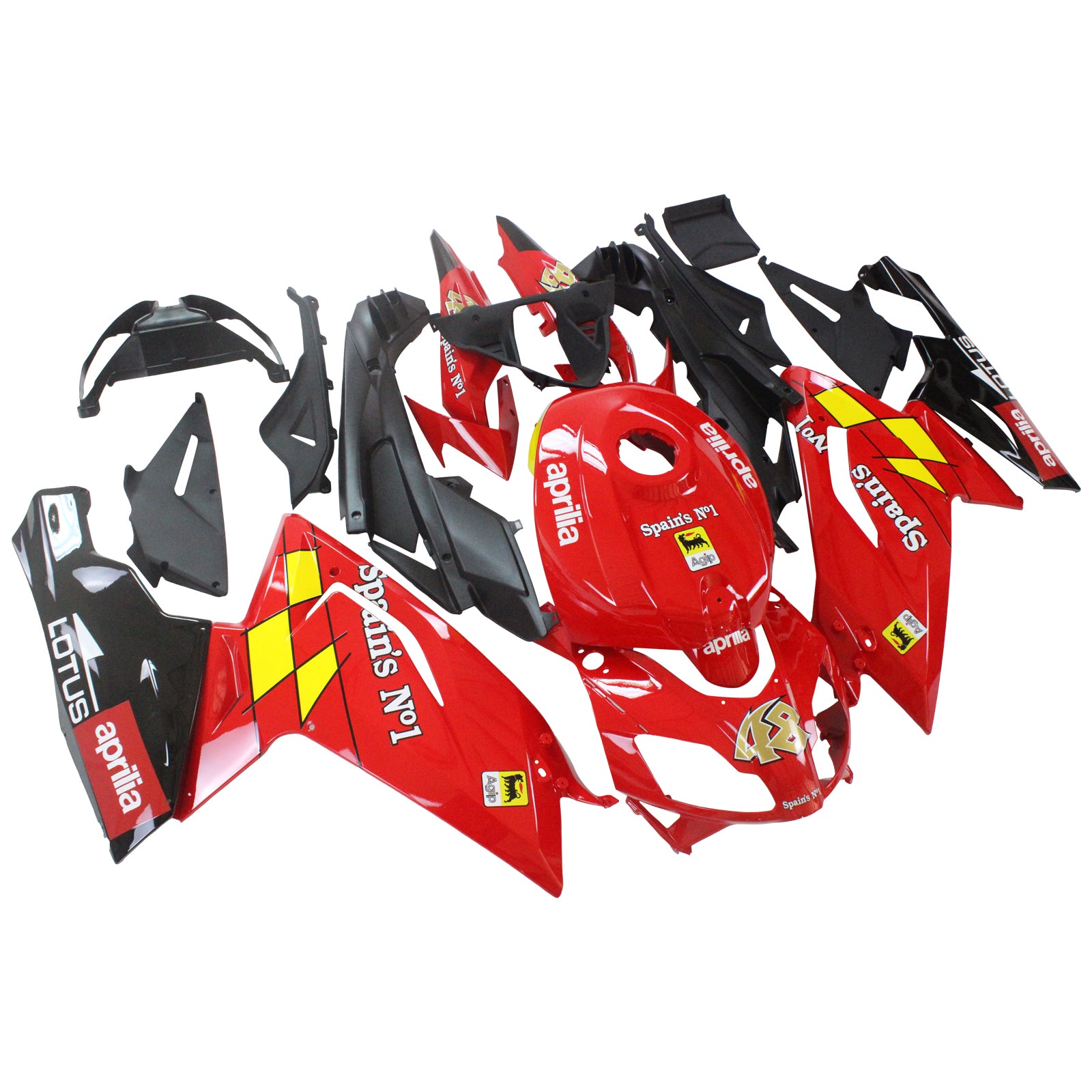 Kit carena rossa Amotopart Aprilia 2006-2011 RS125