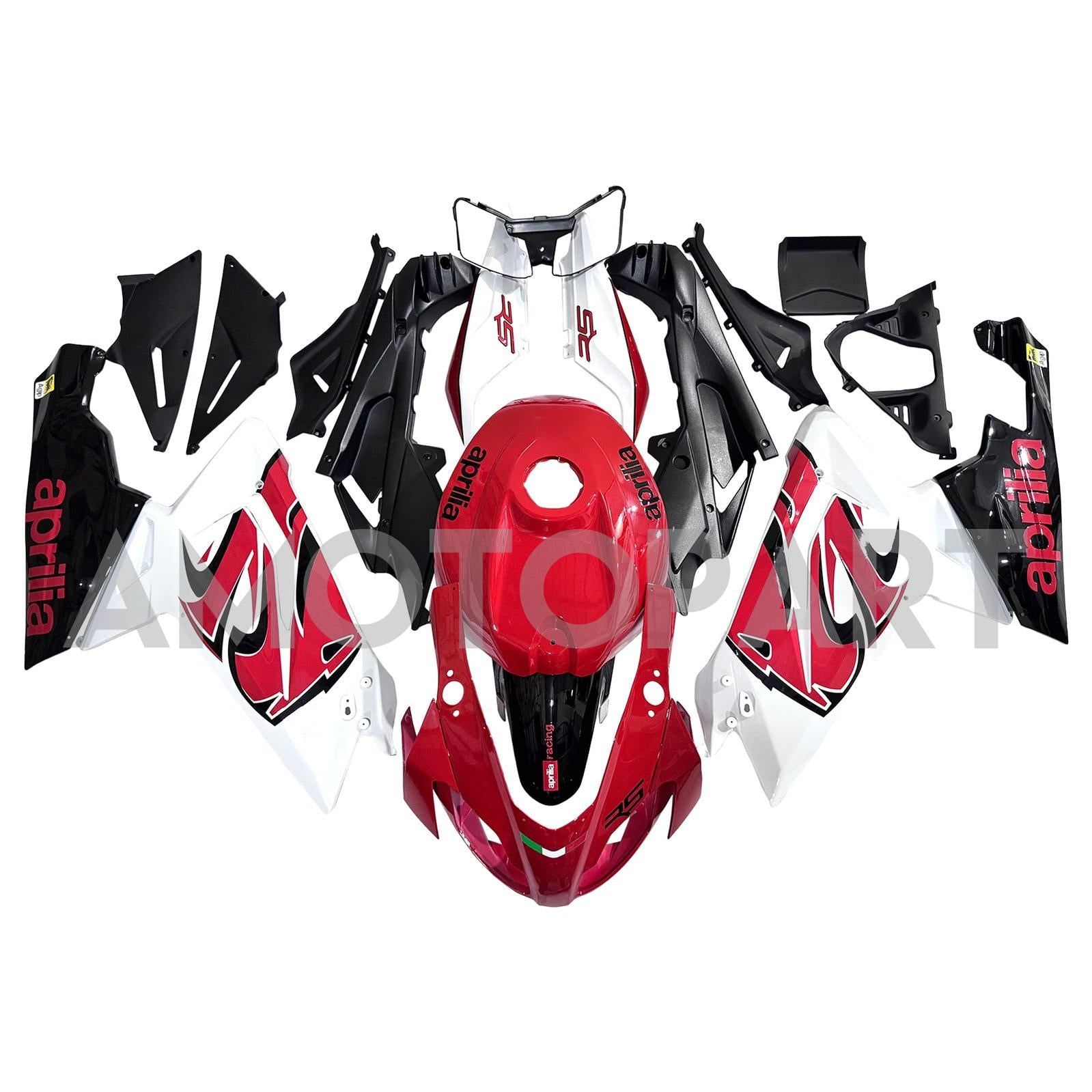 Amotopart Aprilia 2006-2011 RS125 Red&White Style4 Fairing Kit
