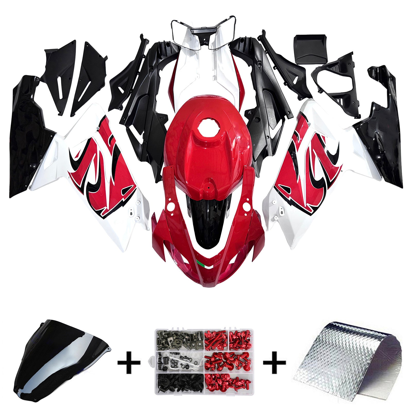 Amotopart Aprilia 2006-2011 RS125 Red & White Style4 Fairing Kit