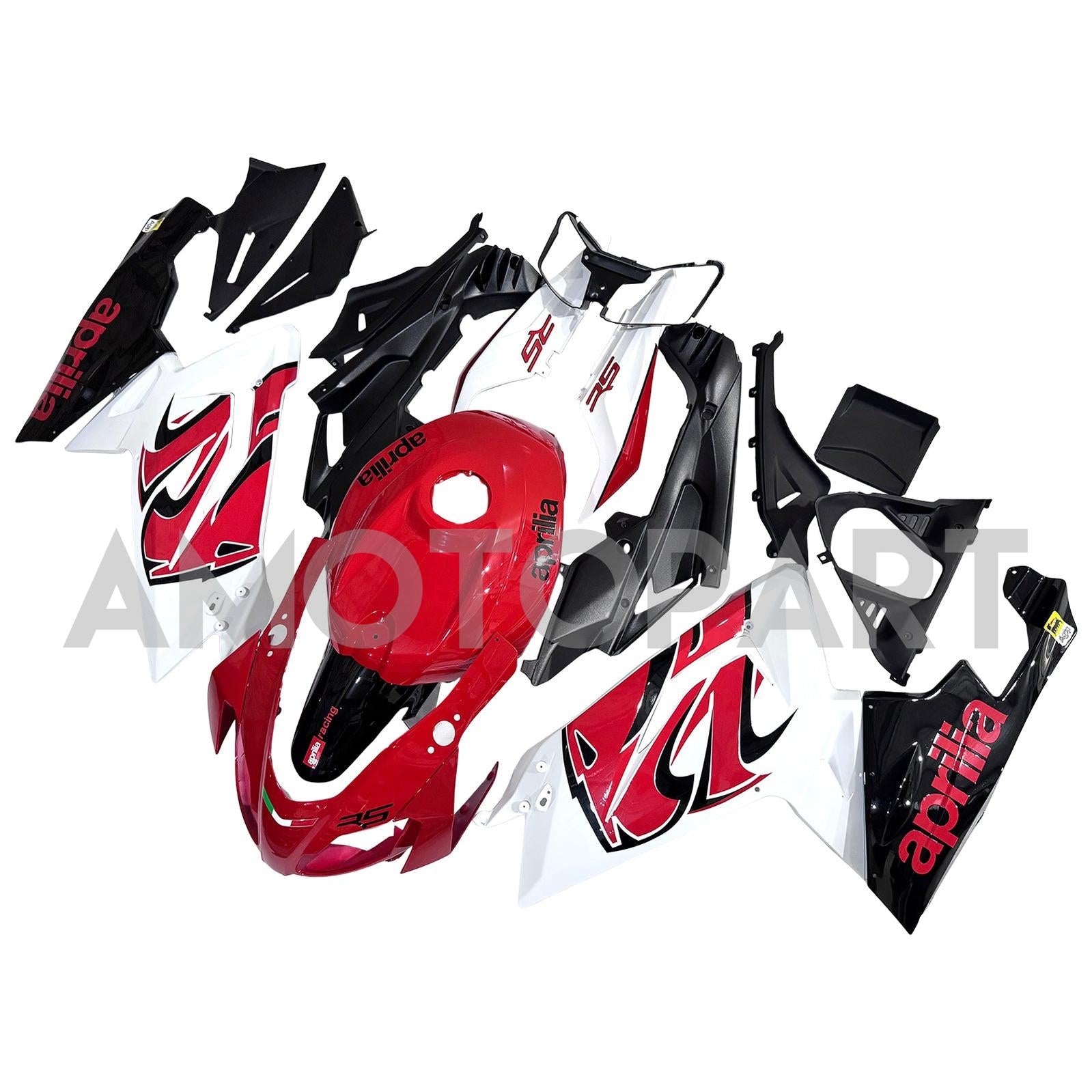 Amotopart Aprilia 2006-2011 RS125 Red&White Style4 Fairing Kit
