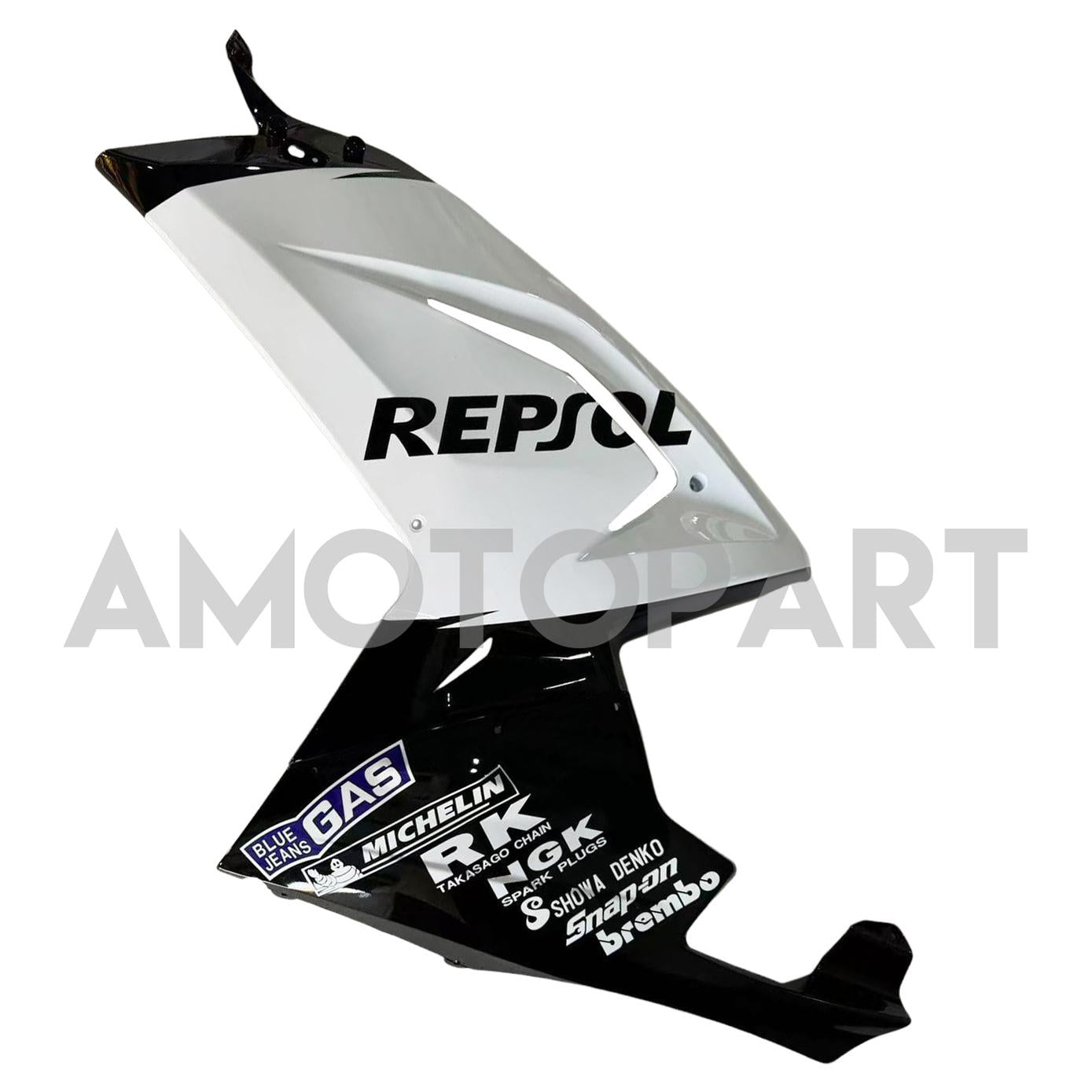 Amotopart Aprilia 2006-2011 RS125 ホワイト&ブラック Repjol フェアリングキット