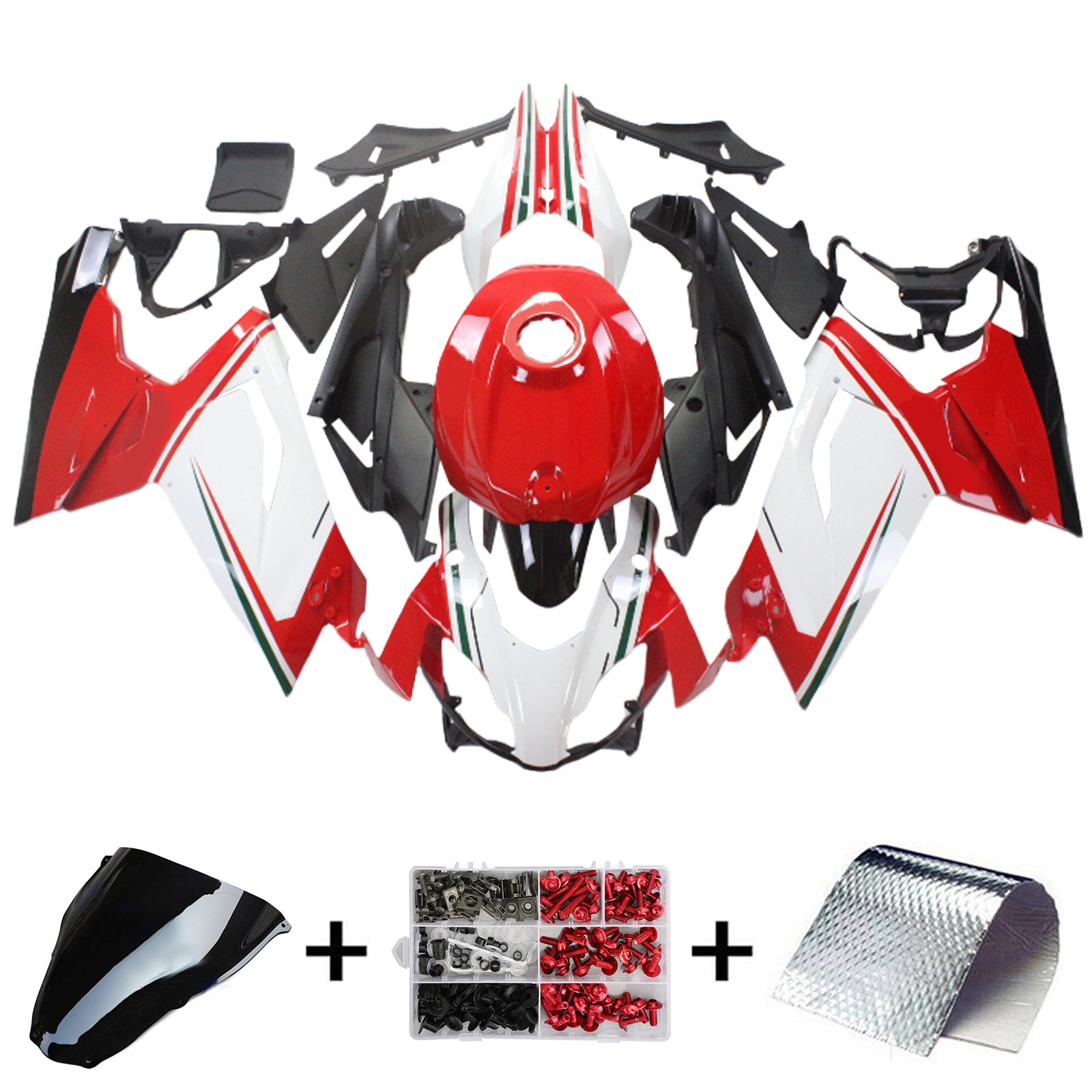 Amotopart Aprilia 2006-2011 RS125 Red&White Style5 Fairing Kit