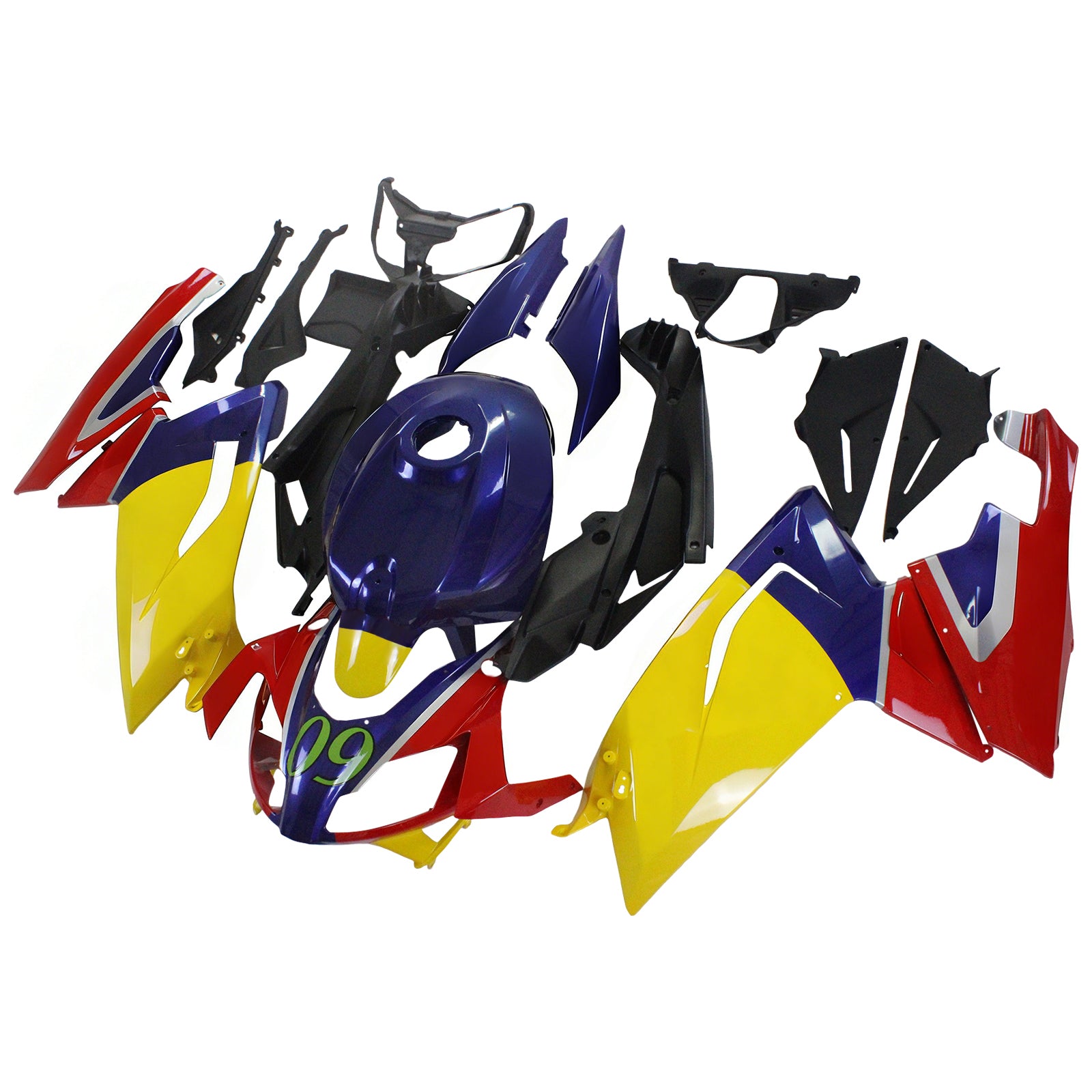 Amotopart 2006-2011 RS125 Red Blue Yellow Fairing Kit