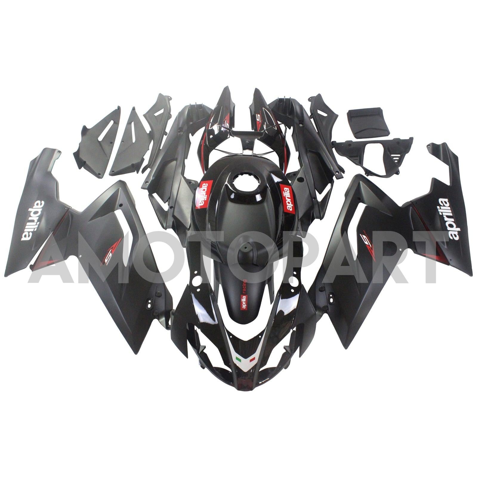 Amotopart Aprilia 2006-2011 RS125 Kit de carénage noir simple