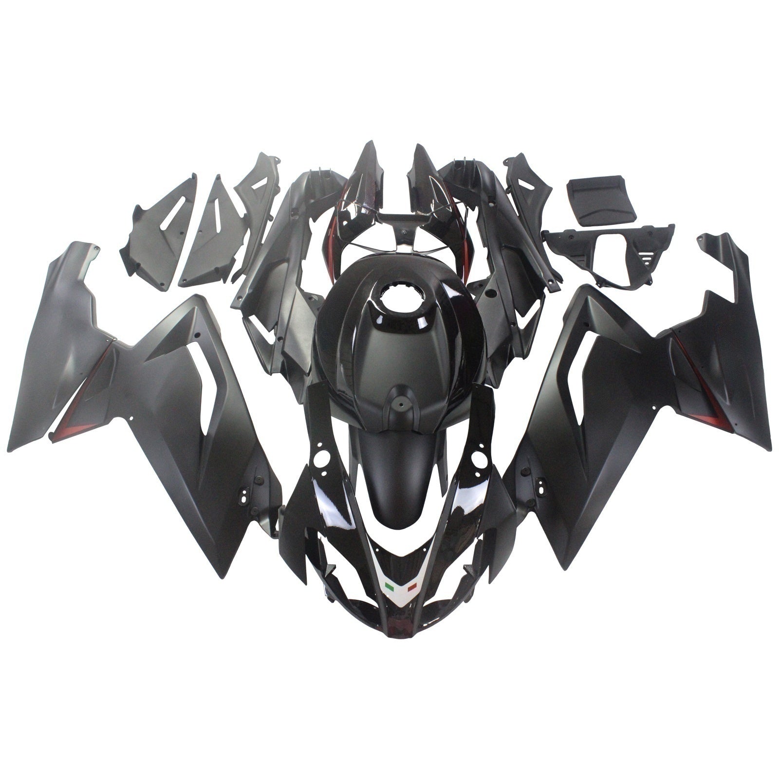 Amotopart Aprilia 2006-2011 RS125 Plain Black Fairing Kit