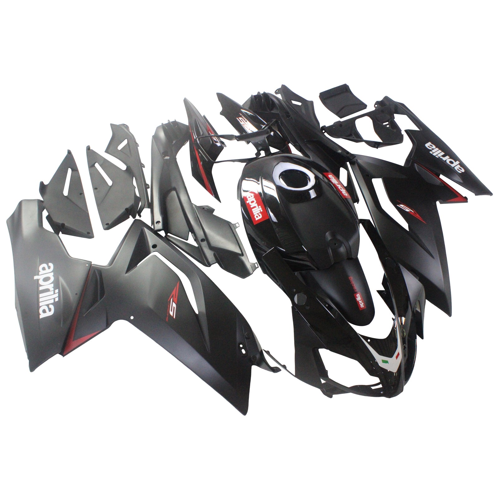 Amotopart Aprilia 2006-2011 RS125 Plain Black Fairing Kit