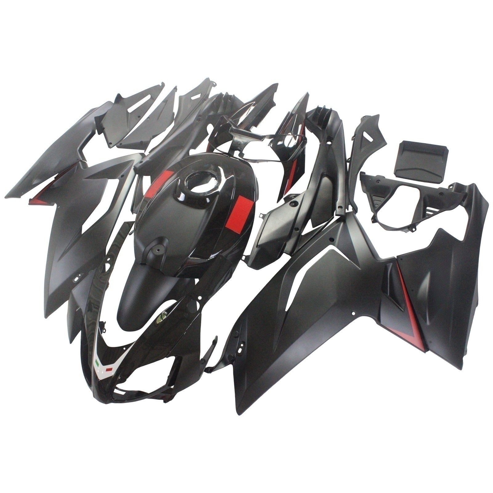 Amotopart Aprilia 2006-2011 RS125 Plain Black Fairing Kit
