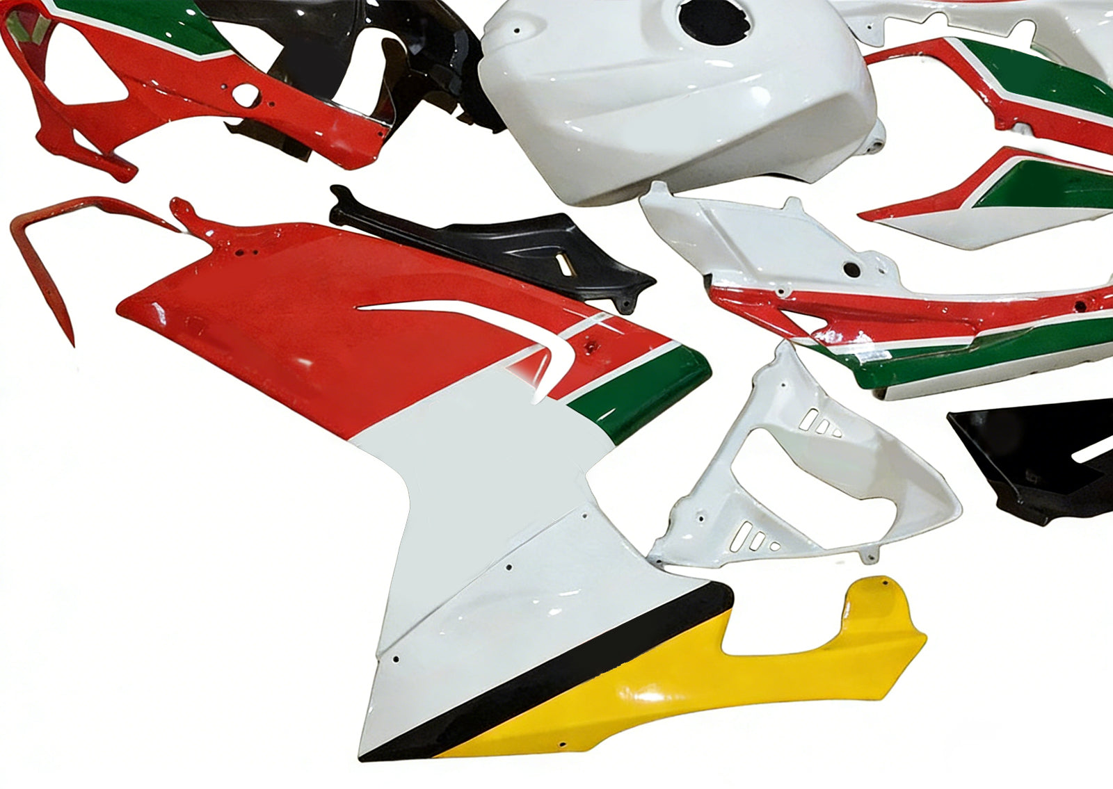 Amotopart Aprilia 2006-2011 RS125 Rot&Grünes Verkleidungsset