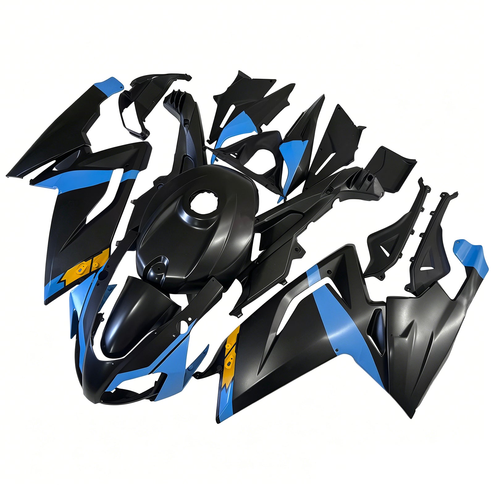Amotopart 2006-2011 RS125 Aprilia Blue&Black Style4 Fairing Kit