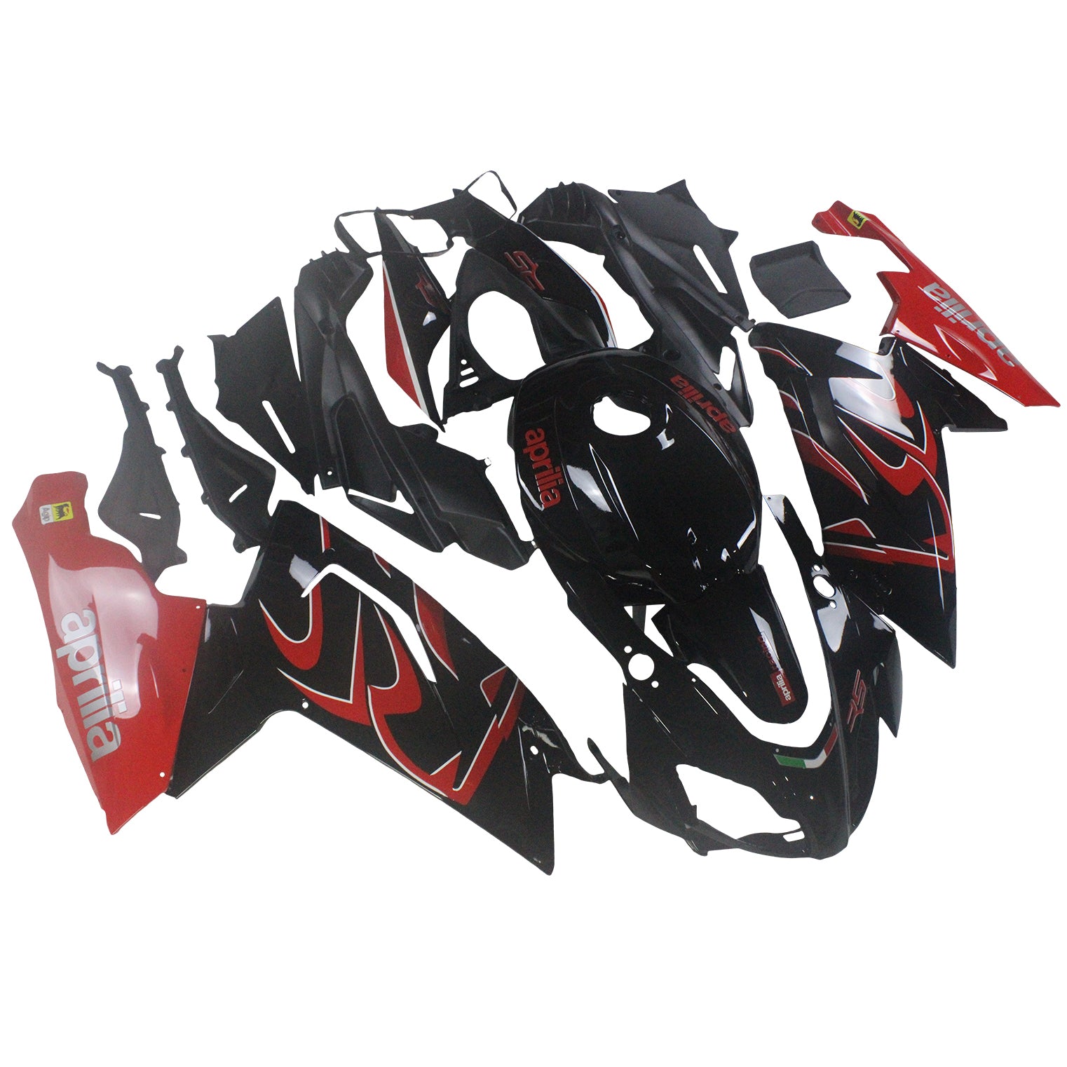 Amotopart 2006-2011 RS125 Aprilia Red&Black Fairing Kit