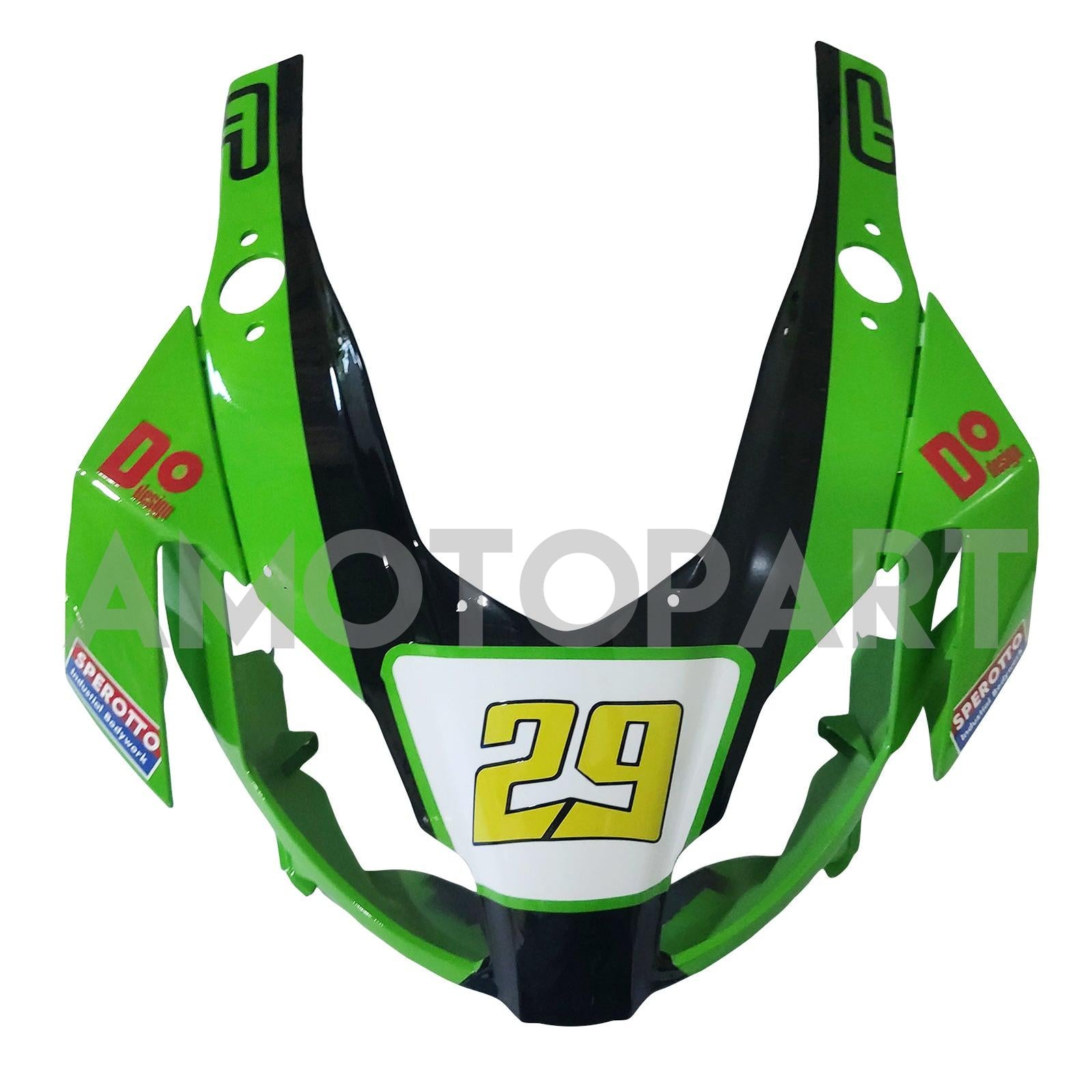 Amotopart 2006-2011 RS125 アプリリア グリーン&ブラック フェアリングキット