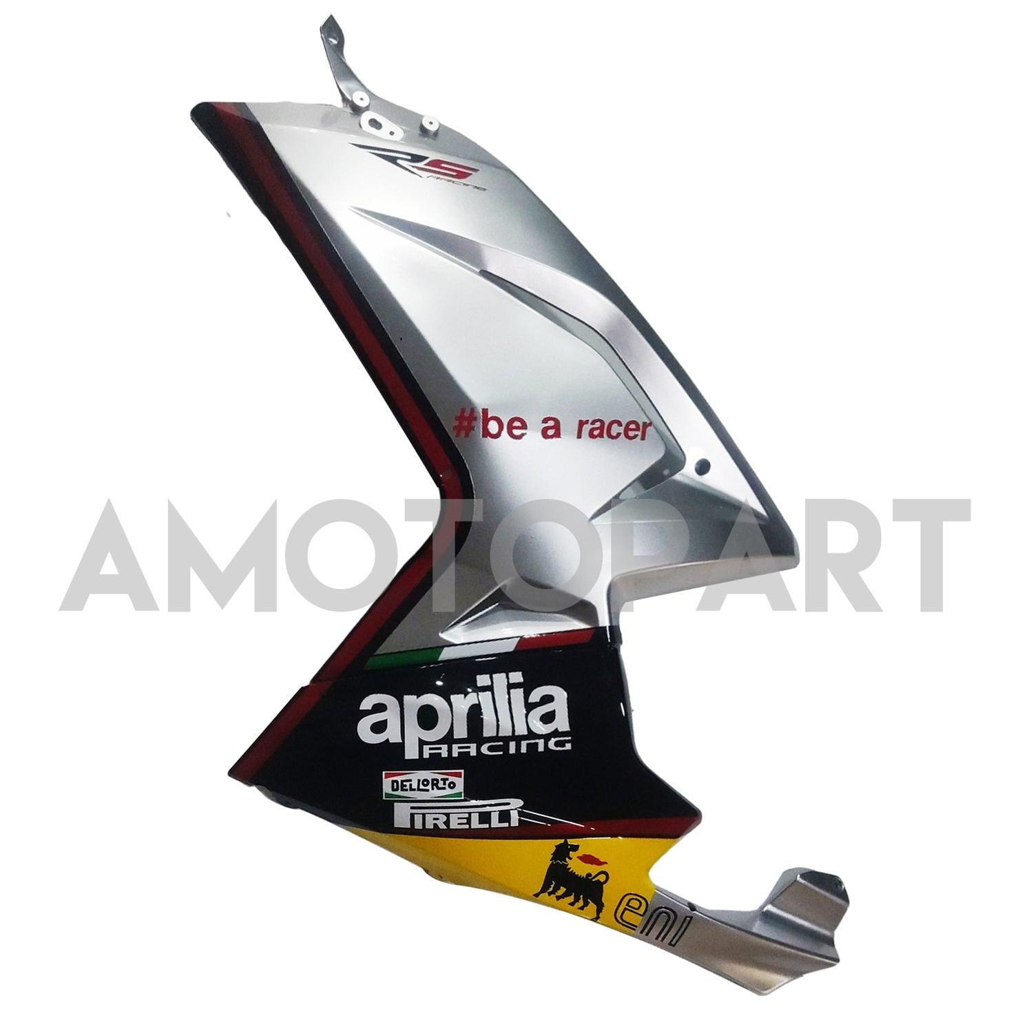 Amotopart 2006-2011 RS125 Aprilia White&Black with Logo Fairing Kit