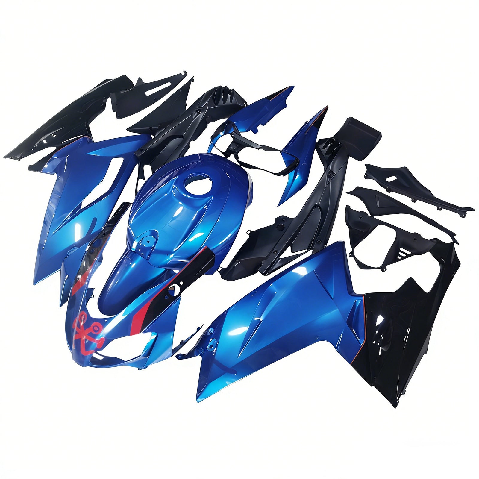Amotopart 2006-2011 RS125 Aprilia Blue&Black Style3 Fairing Kit