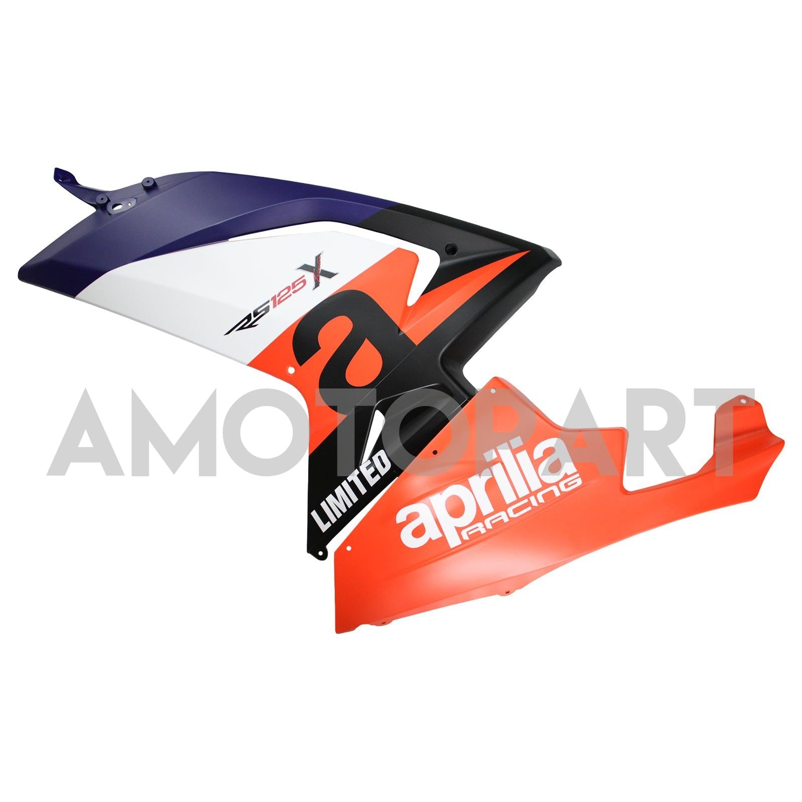 Amotopart 2006-2011 RS125 Aprilia Orange&Kit de carénage bleu