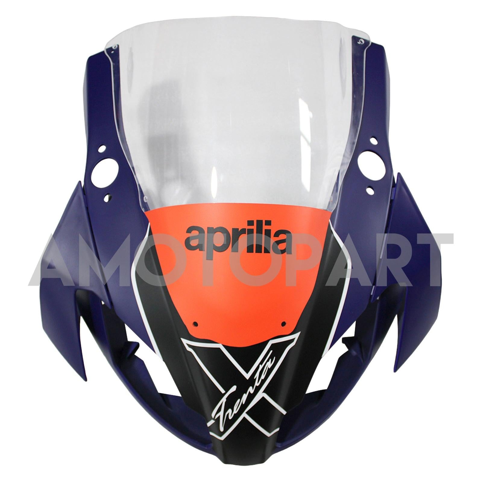 Amotopart 2006-2011 RS125 Aprilia Orange&Kit de carénage bleu