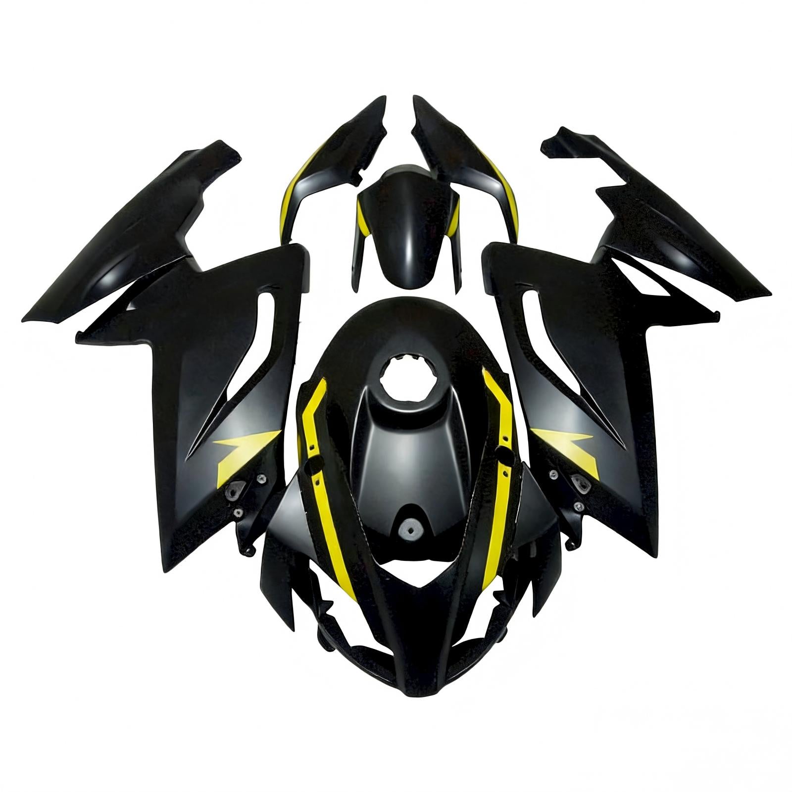 Amotopart 2006-2011 RS125 Aprilia Black&Yellow Fairing Kit