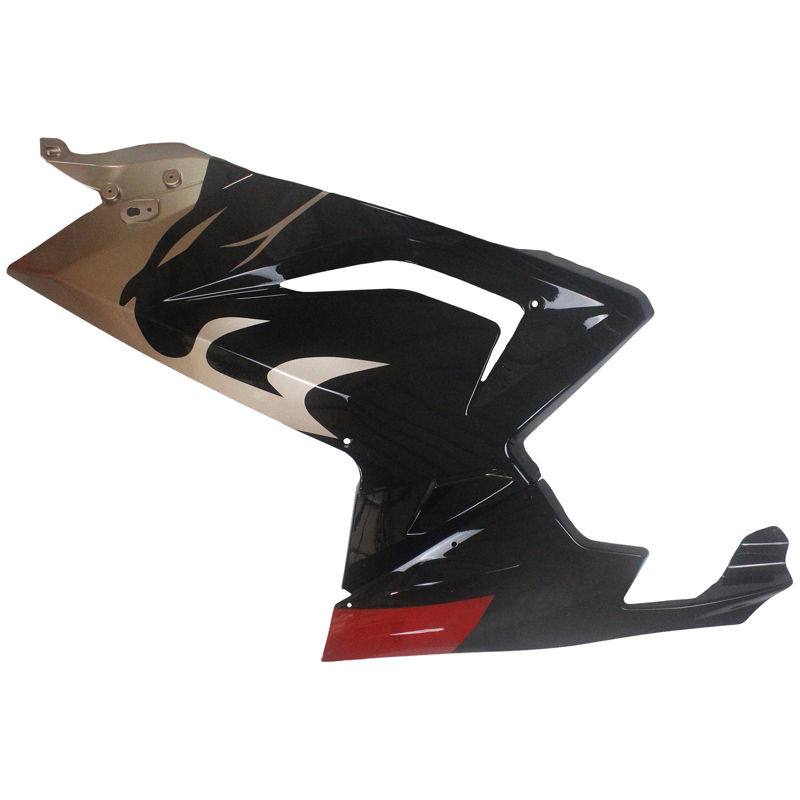 Amotopart 2006-2011 RS125 Aprillia Gloss Black & Red Fairing Zestaw