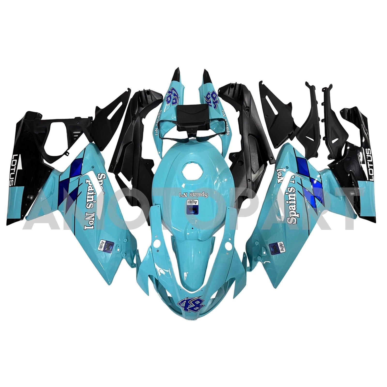 Amotopart 2006-2011 Aprilia RS125 Kit de carénage vert clair