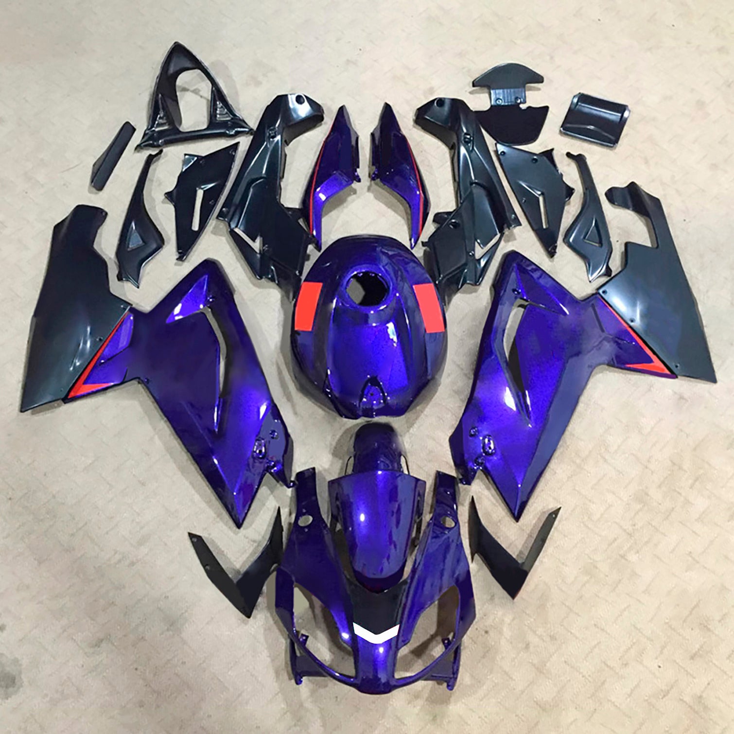 Amotopart 2006-2011 Aprilia RS125 Purple Blue Fairing Kit