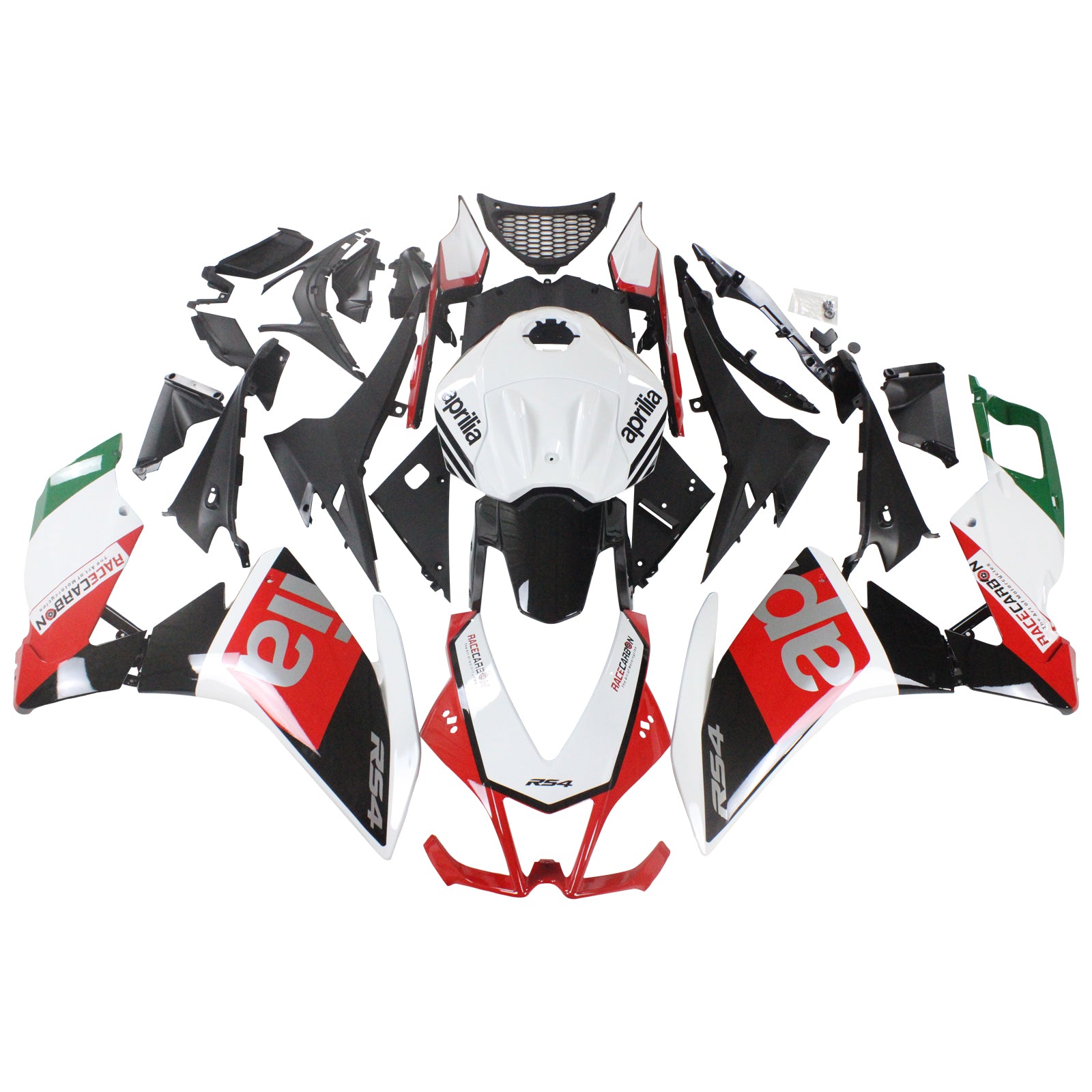 Amotopart 2012-2016 Aprilia RS4 RS125 RS50 White&Red Fairing Kit