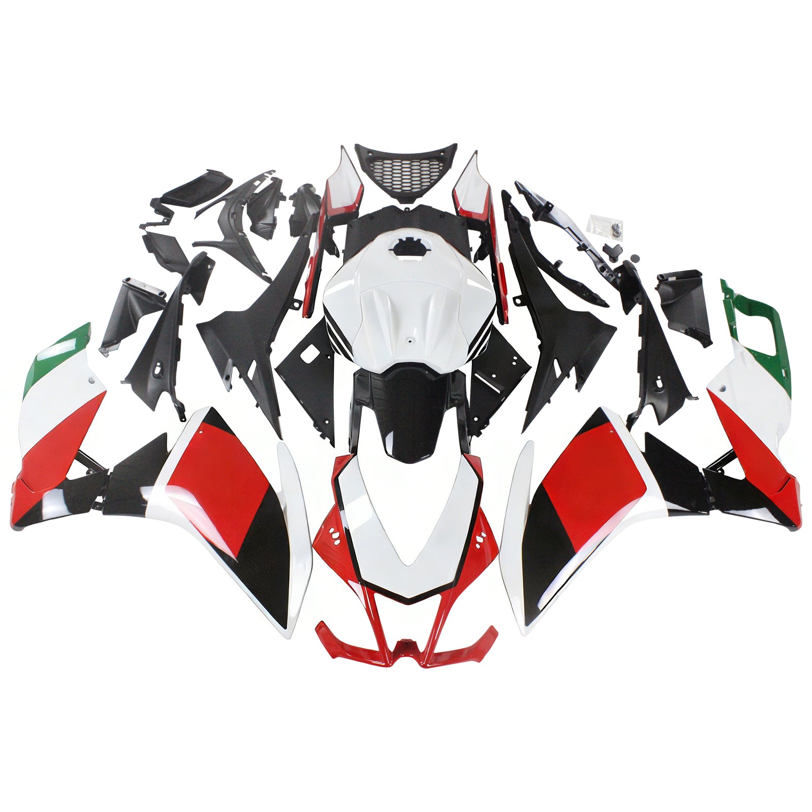 AMOTOPART 2012-2016 APRILIA RS4 RS125 RS50 White & Red Fairing Kit