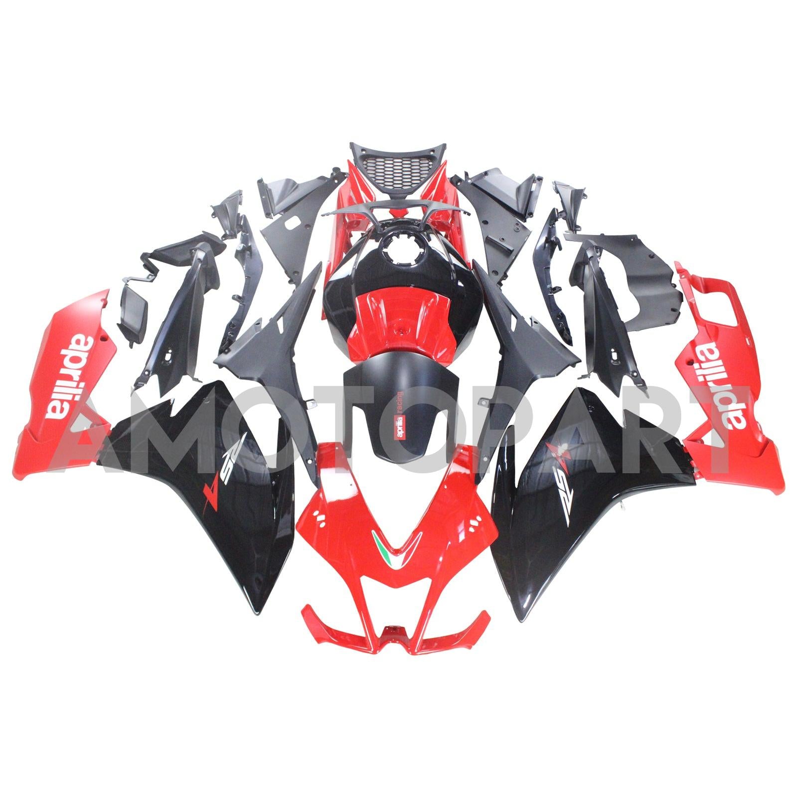 Amotopart 2012-2016 Aprilia RS4 RS125 RS50 Red & Black Fairing Kit