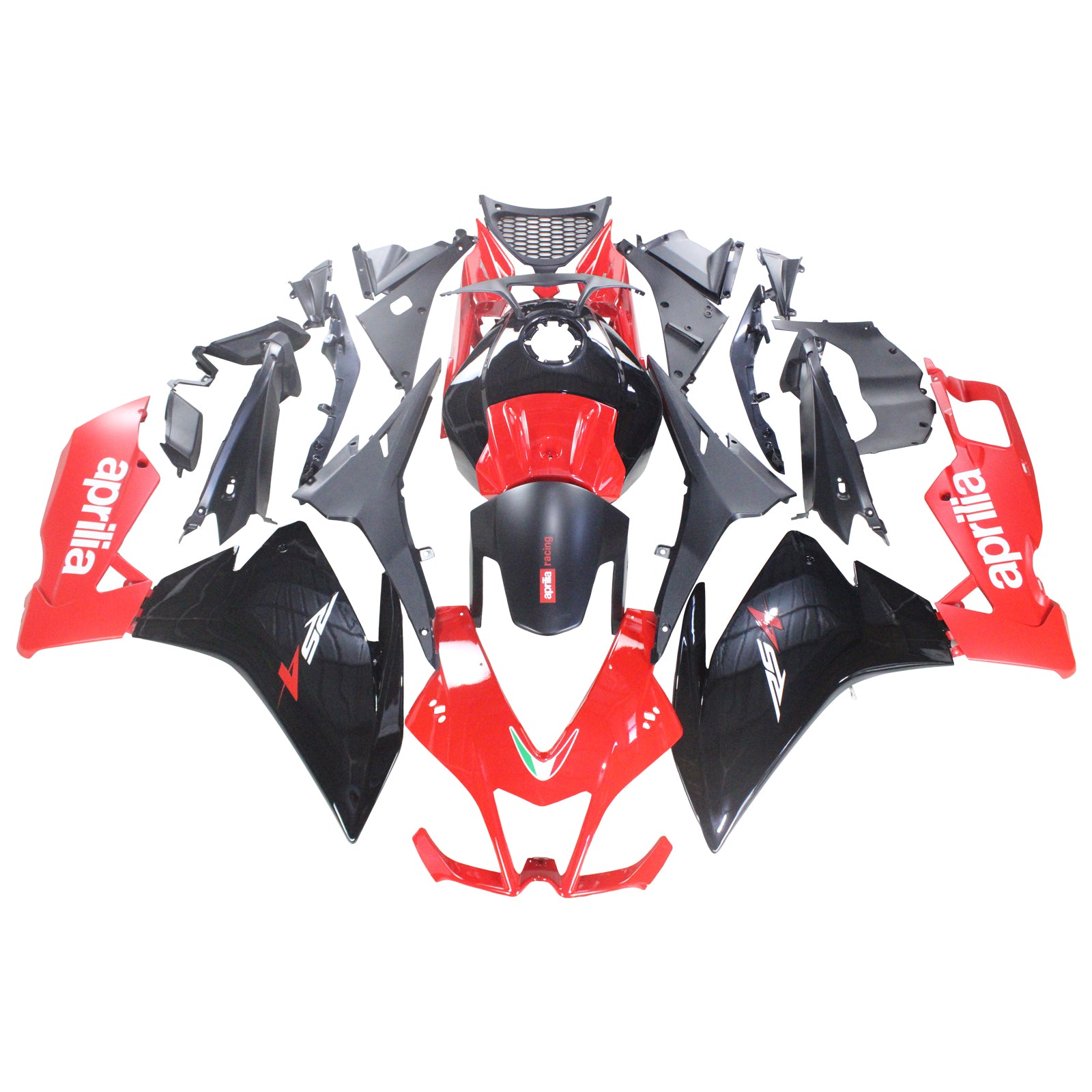 Amotopart 2012-2016 Aprilia RS4 RS125 RS50 Kit de carenado rojo y negro