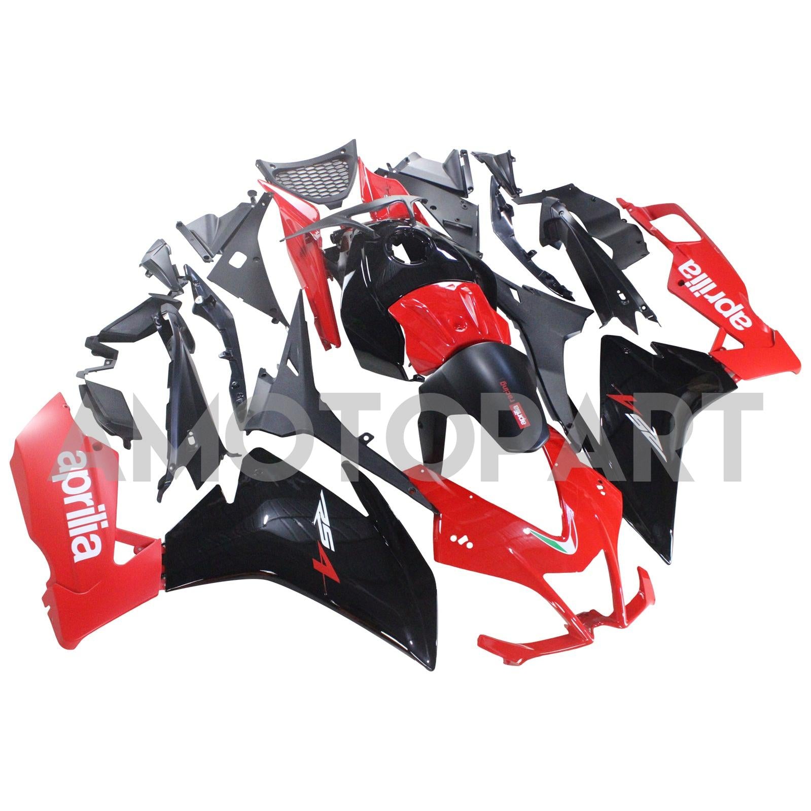 Amotopart 2012-2016 Aprilia RS4 RS125 RS50 Red & Black Fairing Kit