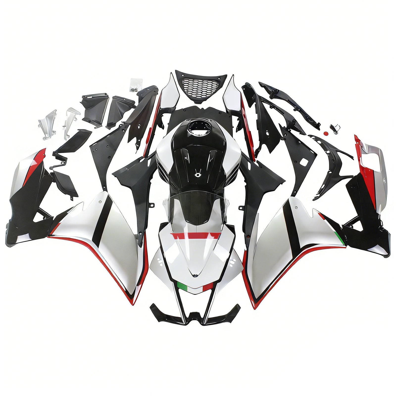 Amotopart 2012-2016 Aprilia RS4 RS125 RS50 Black&Sliver Fairing Kit