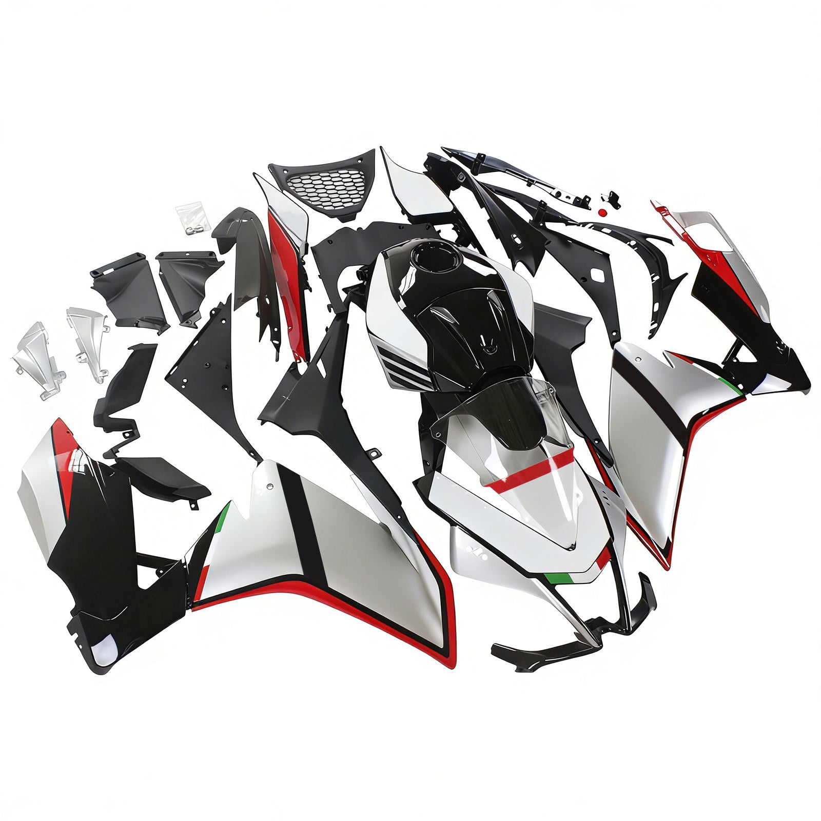 Amotopart 2012-2016 Aprilia RS4 RS125 RS50 Black&Sliver Fairing Kit