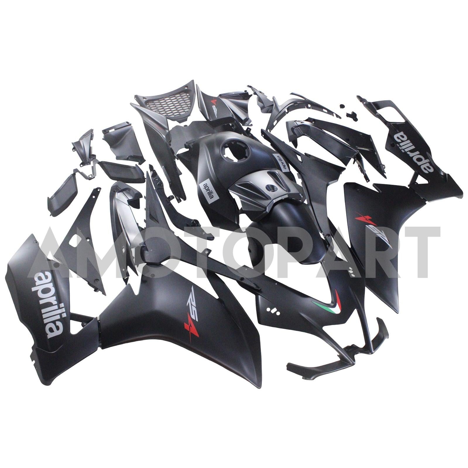Amotopart 2012-2016 Aprilia RS4 RS125 RS50 Matte Black Fairing Kit