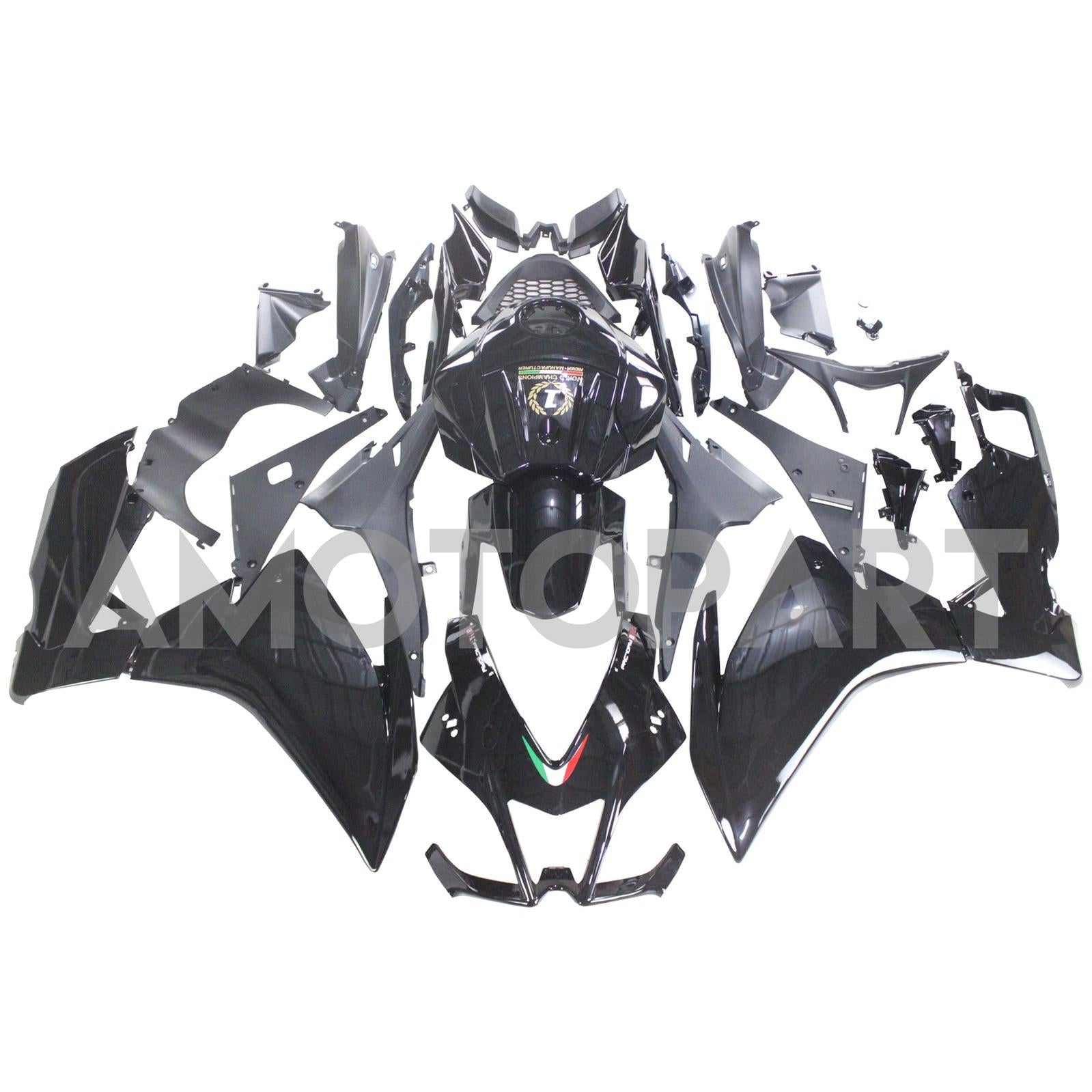 AMOTOPART 2012-2016 APRILIA RS4 RS125 RS50 GLOSSY Black Fairing Kit